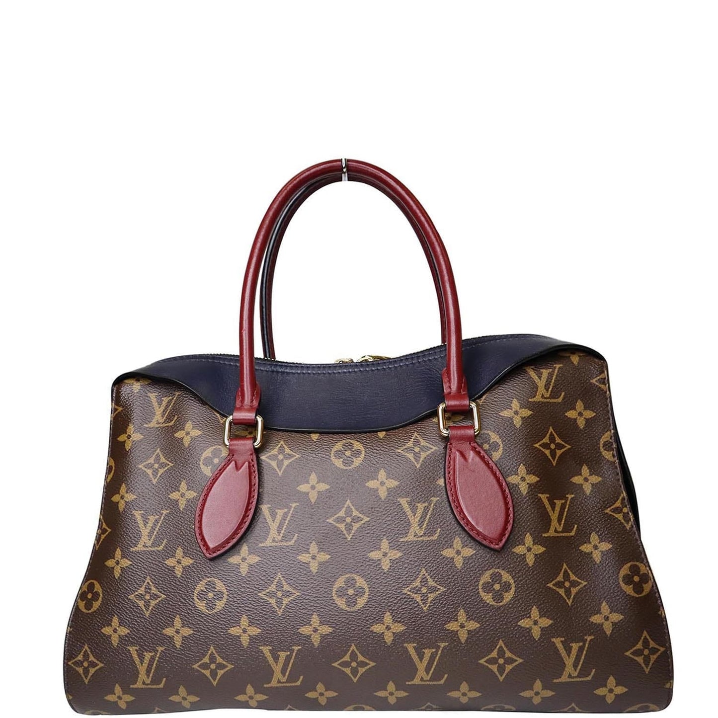 LOUIS VUITTON Tuileries Monogram Canvas Tote Shoulder Bag Brown