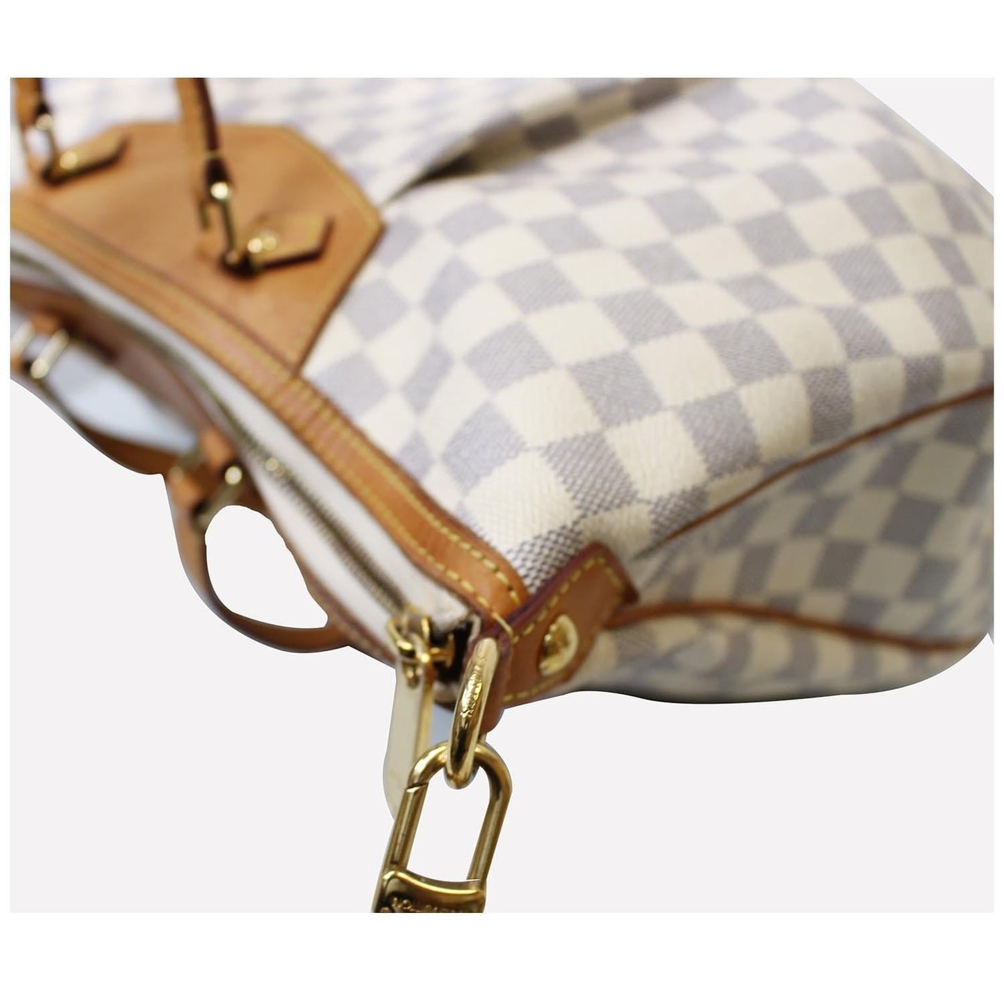 LOUIS VUITTON Siracusa GM Damier Azur Shoulder Bag White - 15% OFF