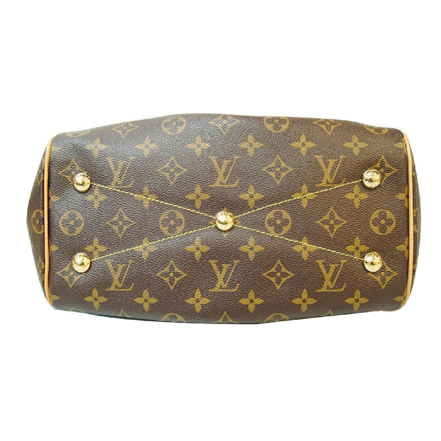 LOUIS VUITTON Tivoli PM Monogram Canvas Shoulder Bag Brown