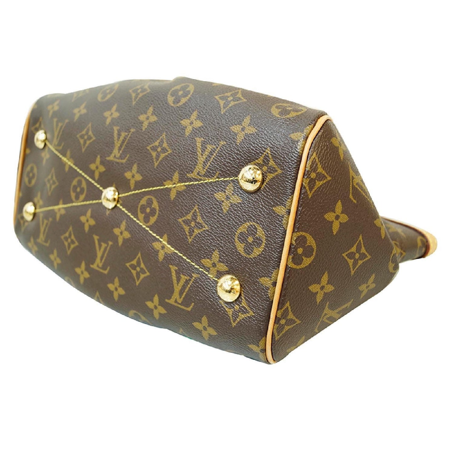 LOUIS VUITTON Tivoli PM Monogram Canvas Shoulder Bag Brown