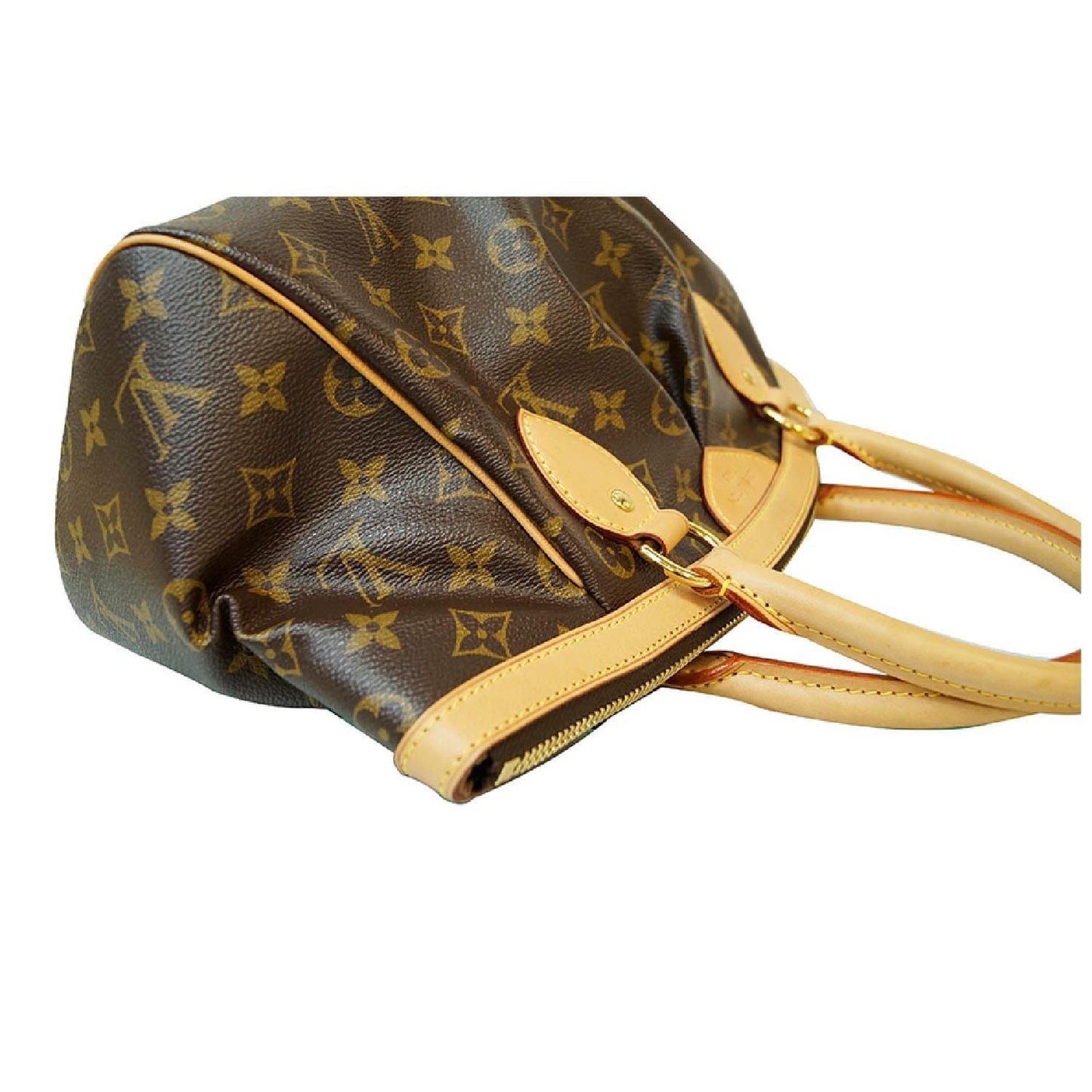 LOUIS VUITTON Tivoli PM Monogram Canvas Shoulder Bag Brown