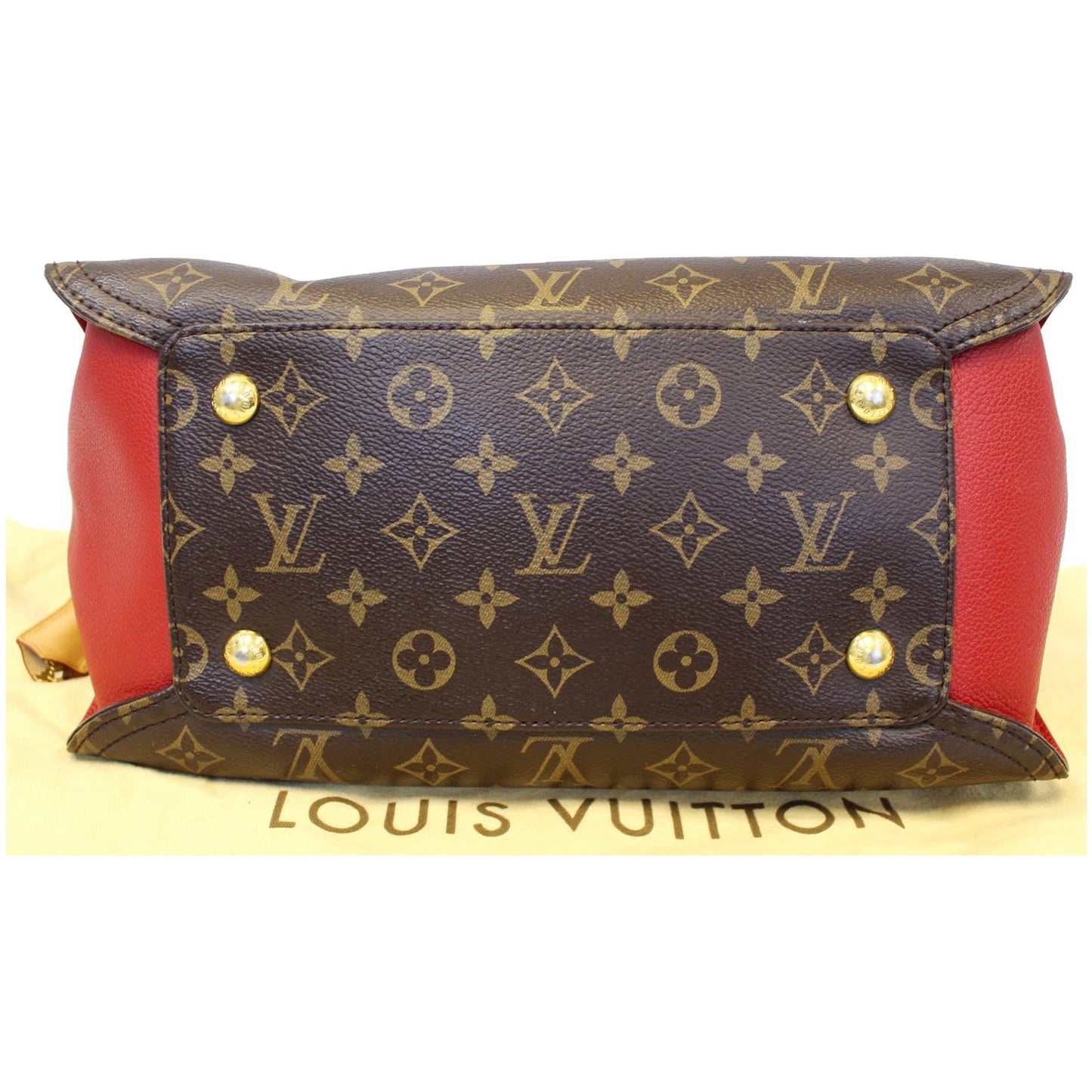 LOUIS VUITTON Gaia Monogram Canvas Shoulder Bag Brown