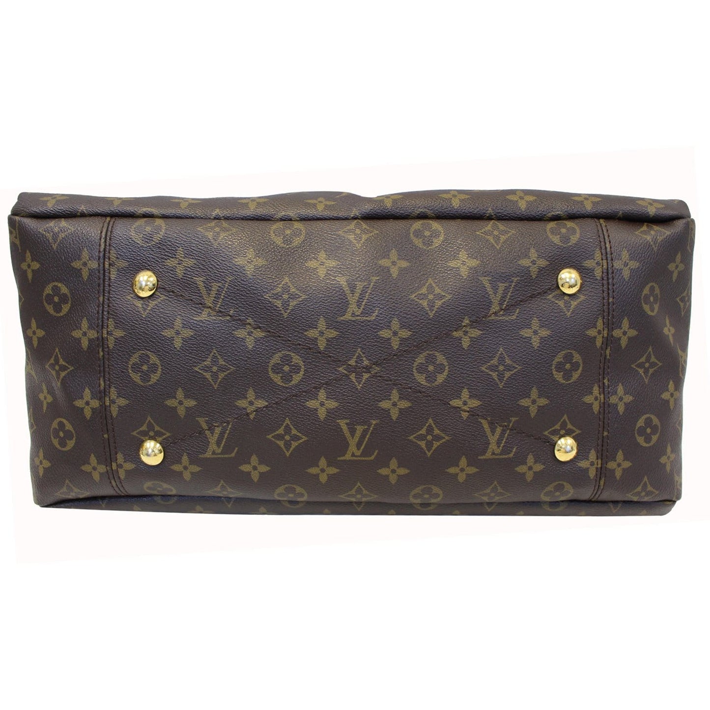 LOUIS VUITTON Artsy MM Monogram Canvas Shoulder Bag Brown