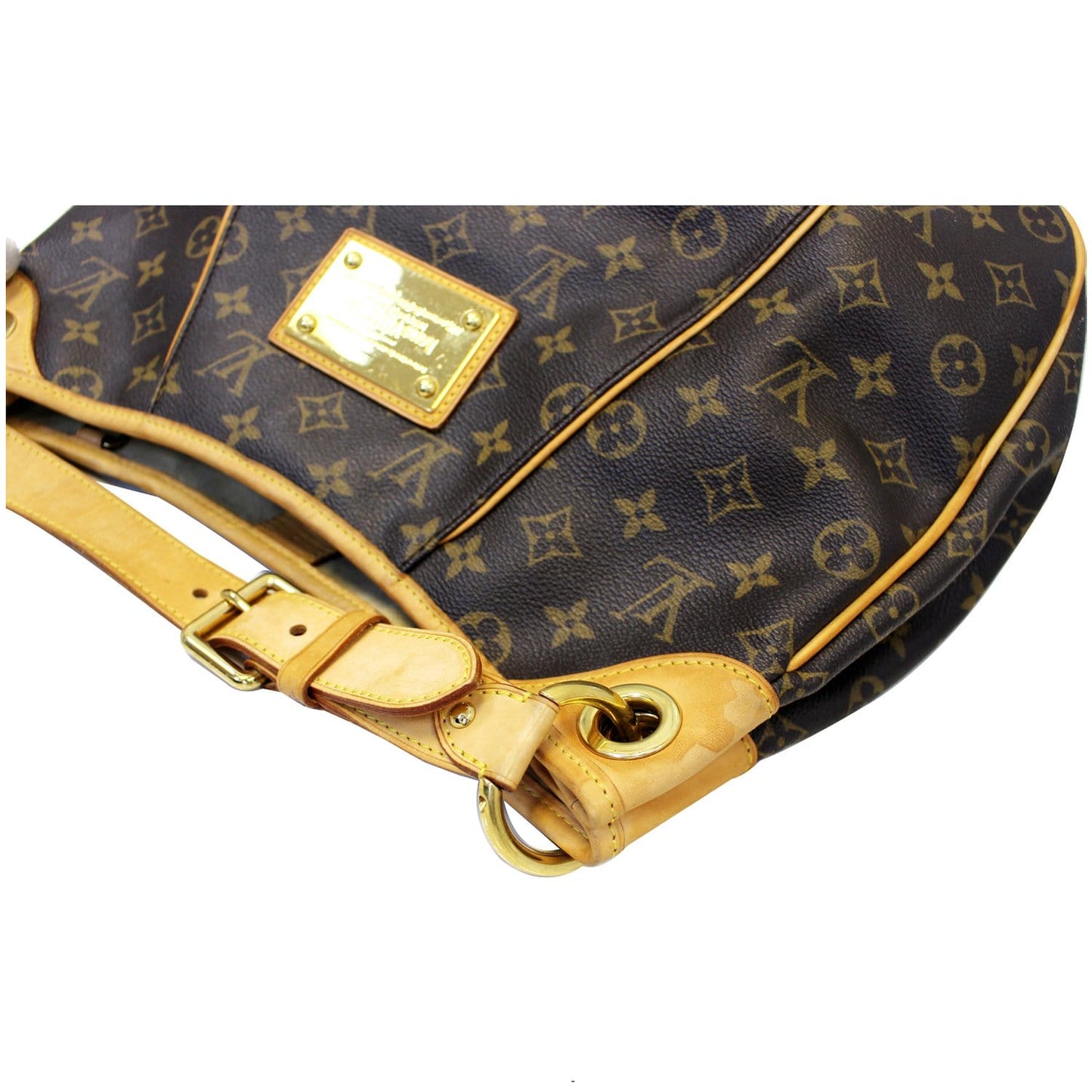 LOUIS VUITTON Galliera PM Monogram Canvas Shoulder Handbag Brown