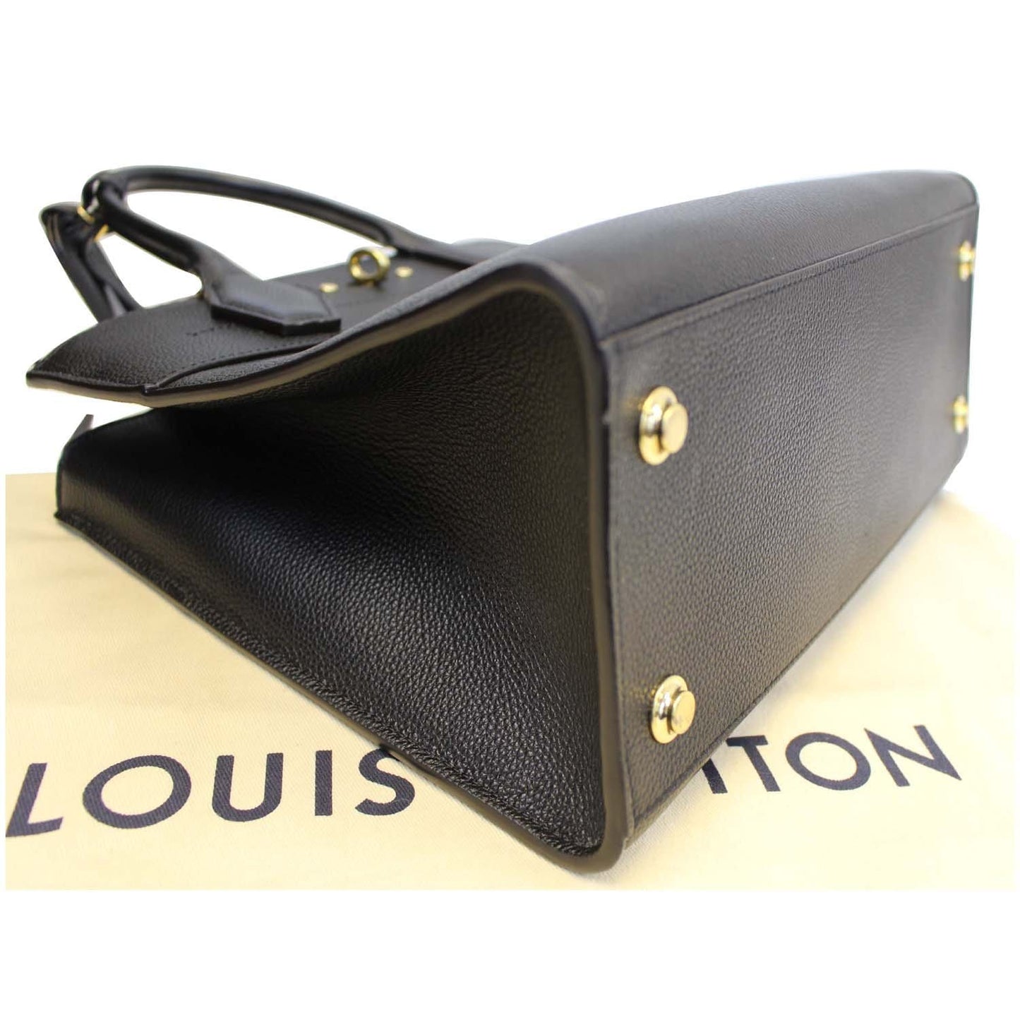 LOUIS VUITTON City Steamer MM Noir Black Leather Shoulder Bag