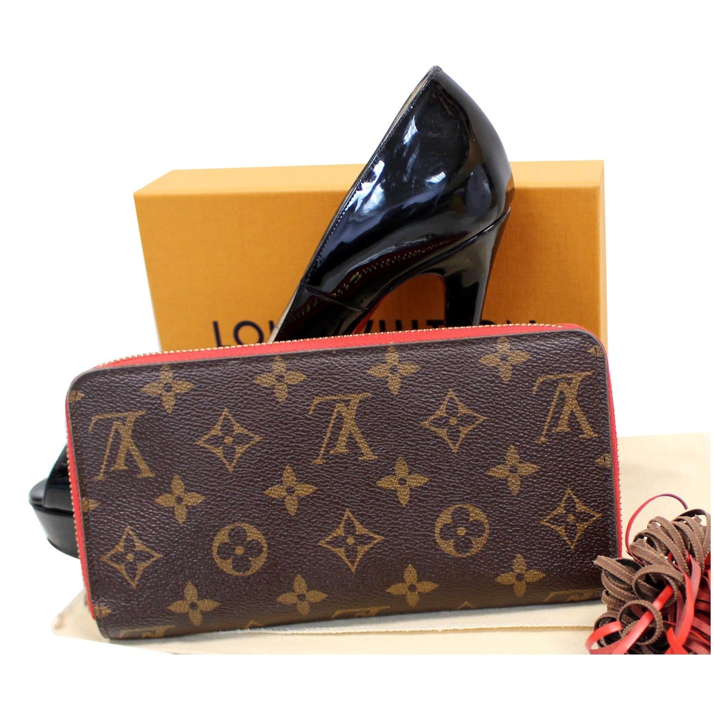 LOUIS VUITTON Zippy Monogram Canvas Long Wallet Brown