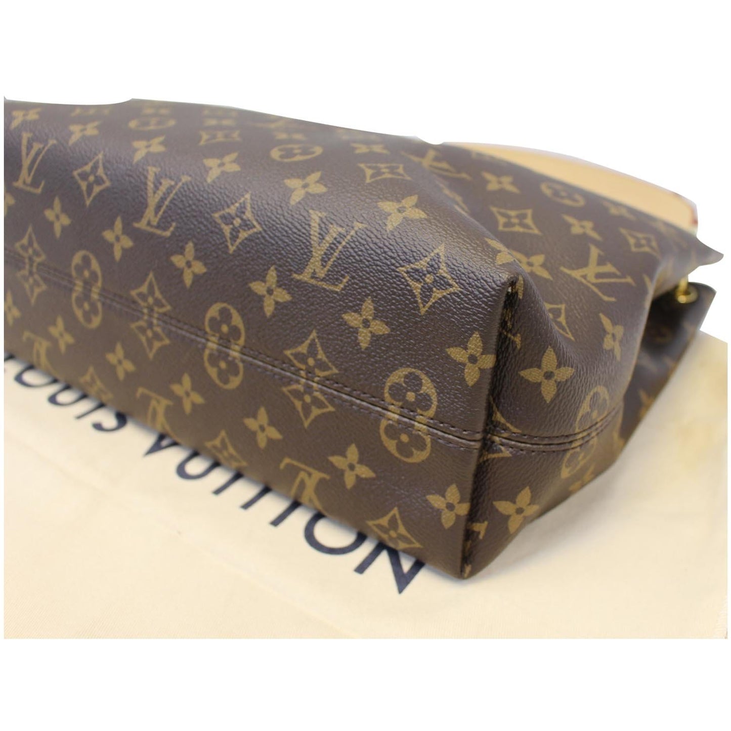 LOUIS VUITTON Graceful PM Monogram Canvas Shoulder Bag Brown