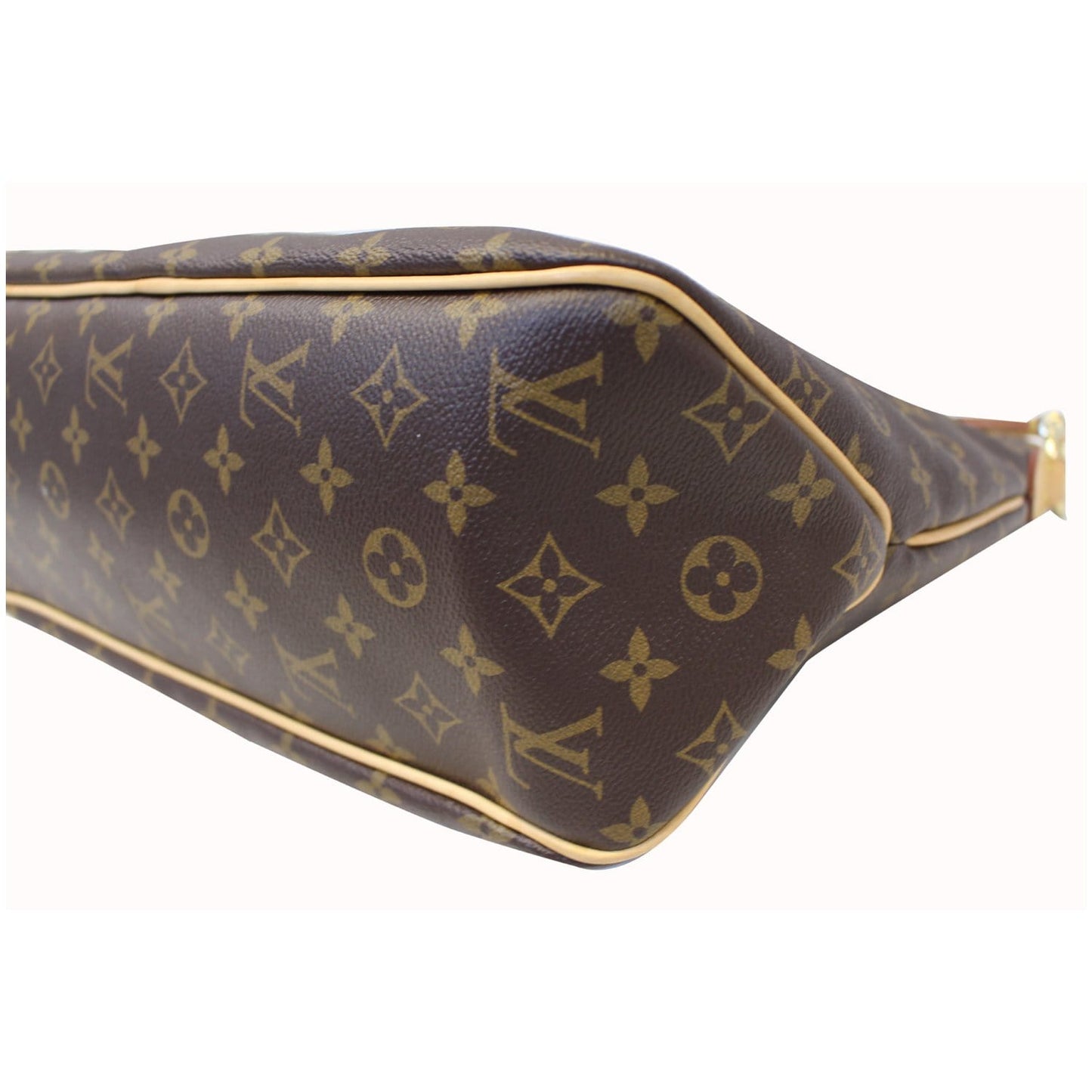 LOUIS VUITTON Delightful MM NM Monogram Canvas Tote Shoulder Bag Brown