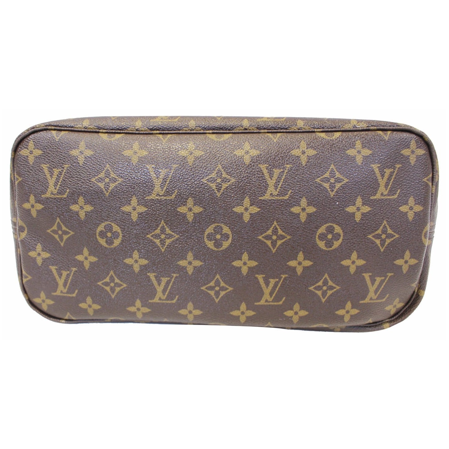 LOUIS VUITTON Neverfull MM Monogram Canvas Tote Shoulder Bag Brown