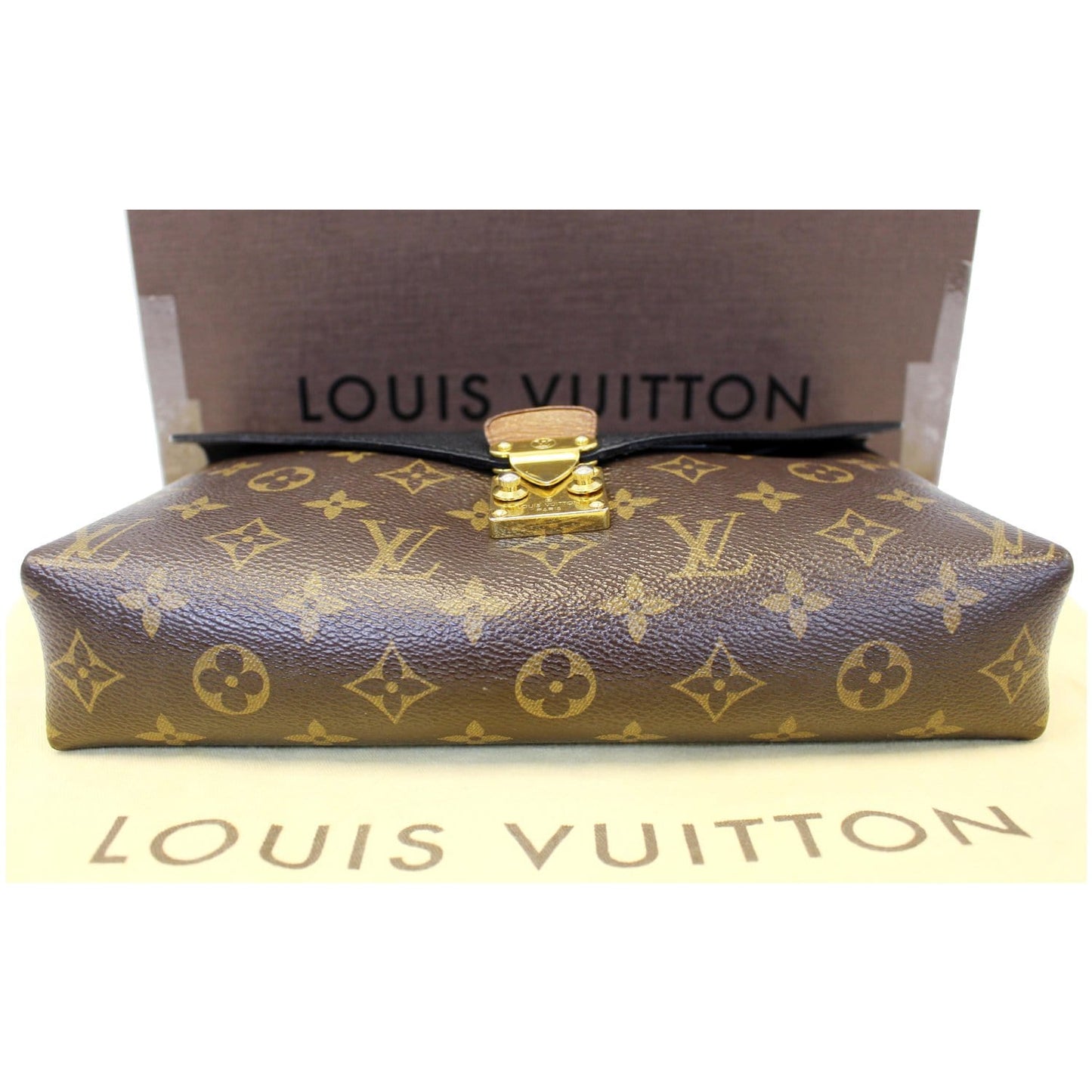 LOUIS VUITTON Pallas Chain Monogram Canvas Crossbody Bag