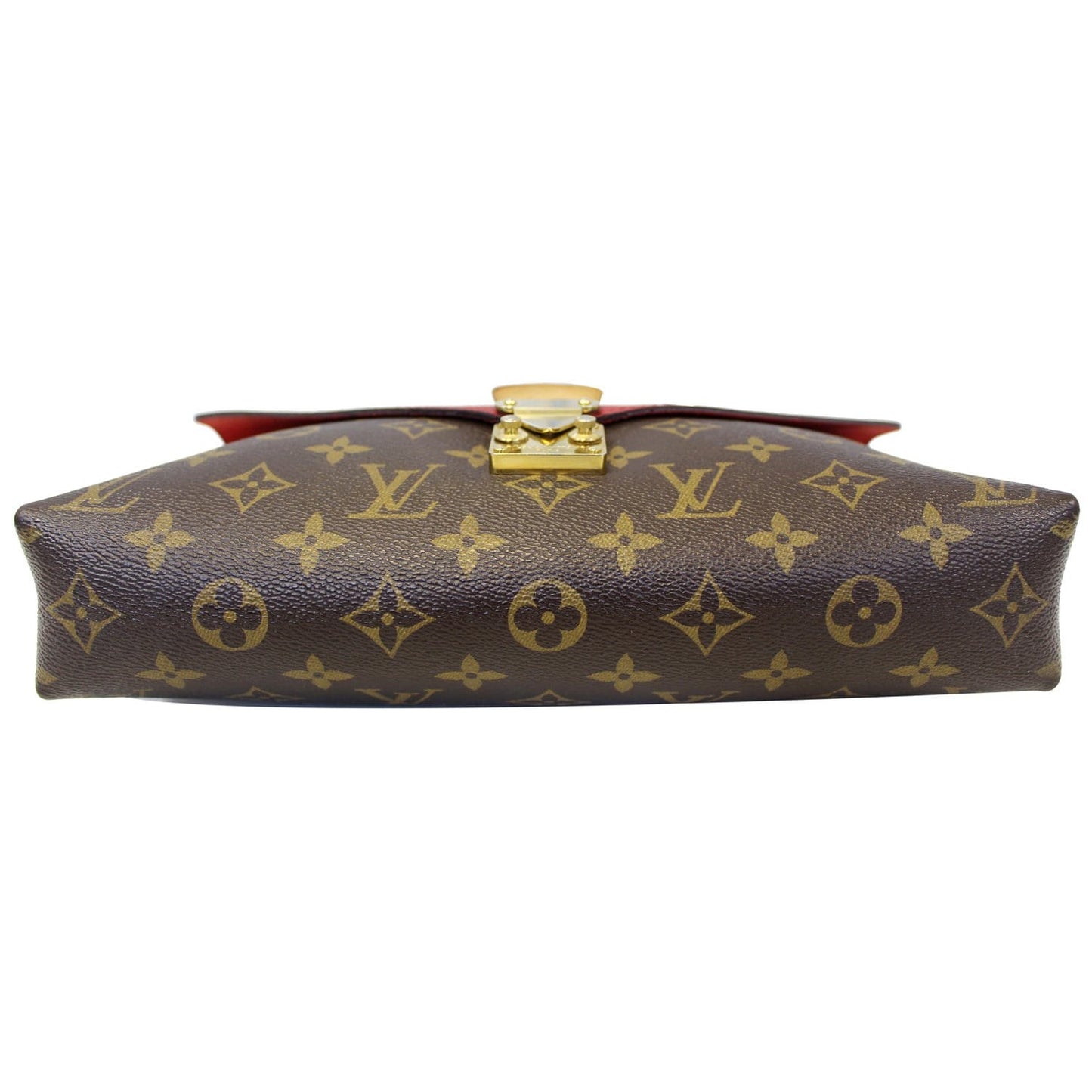 LOUIS VUITTON Pallas Chain Monogram Canvas Crossbody Bag Brown