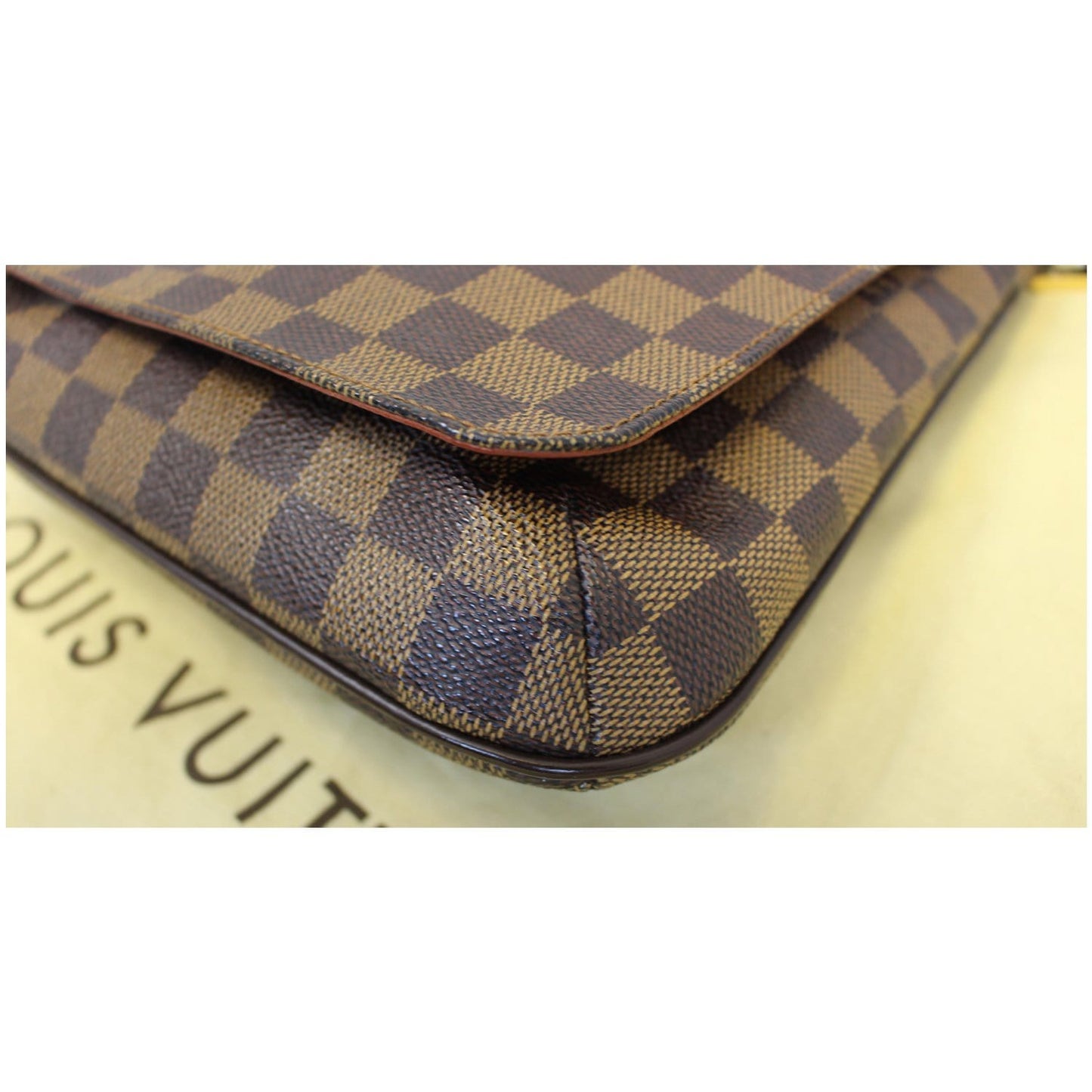 LOUIS VUITTON Musette Salsa Damier Ebene Crossbody Bag Brown