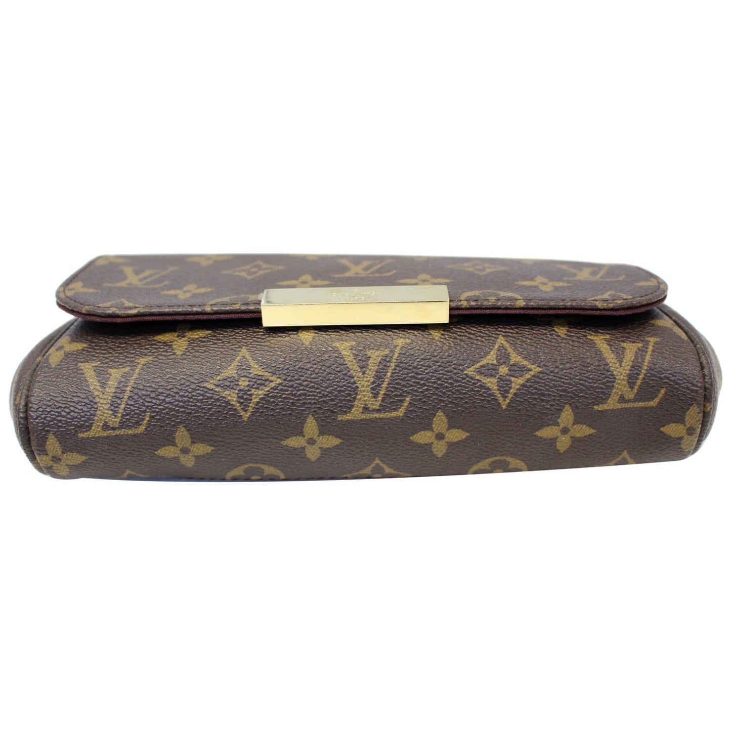 LOUIS VUITTON Favorite PM Monogram Canvas Crossbody Bag Brown