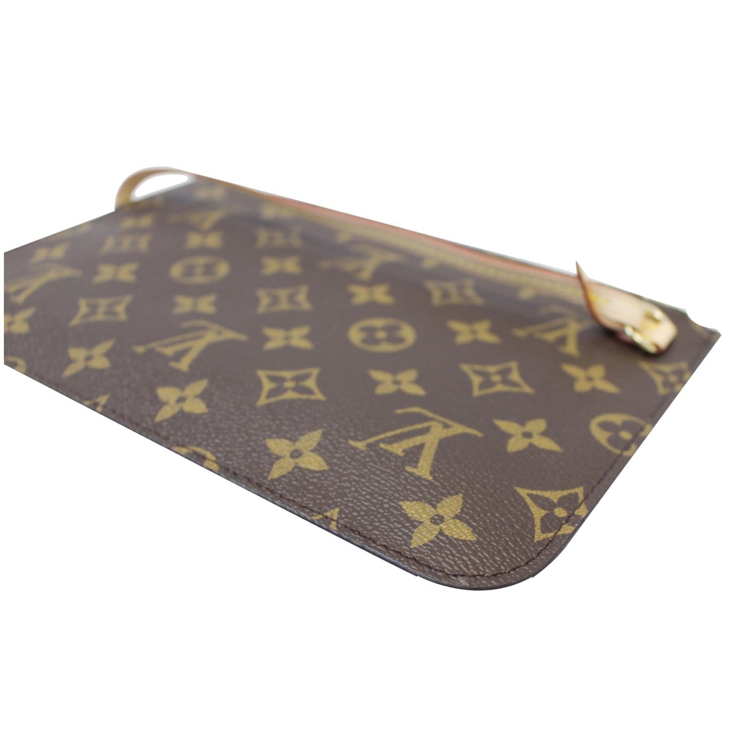 LOUIS VUITTON Pochette Wristlet Pouch Damier Ebene Neverfull MM/GM Brown