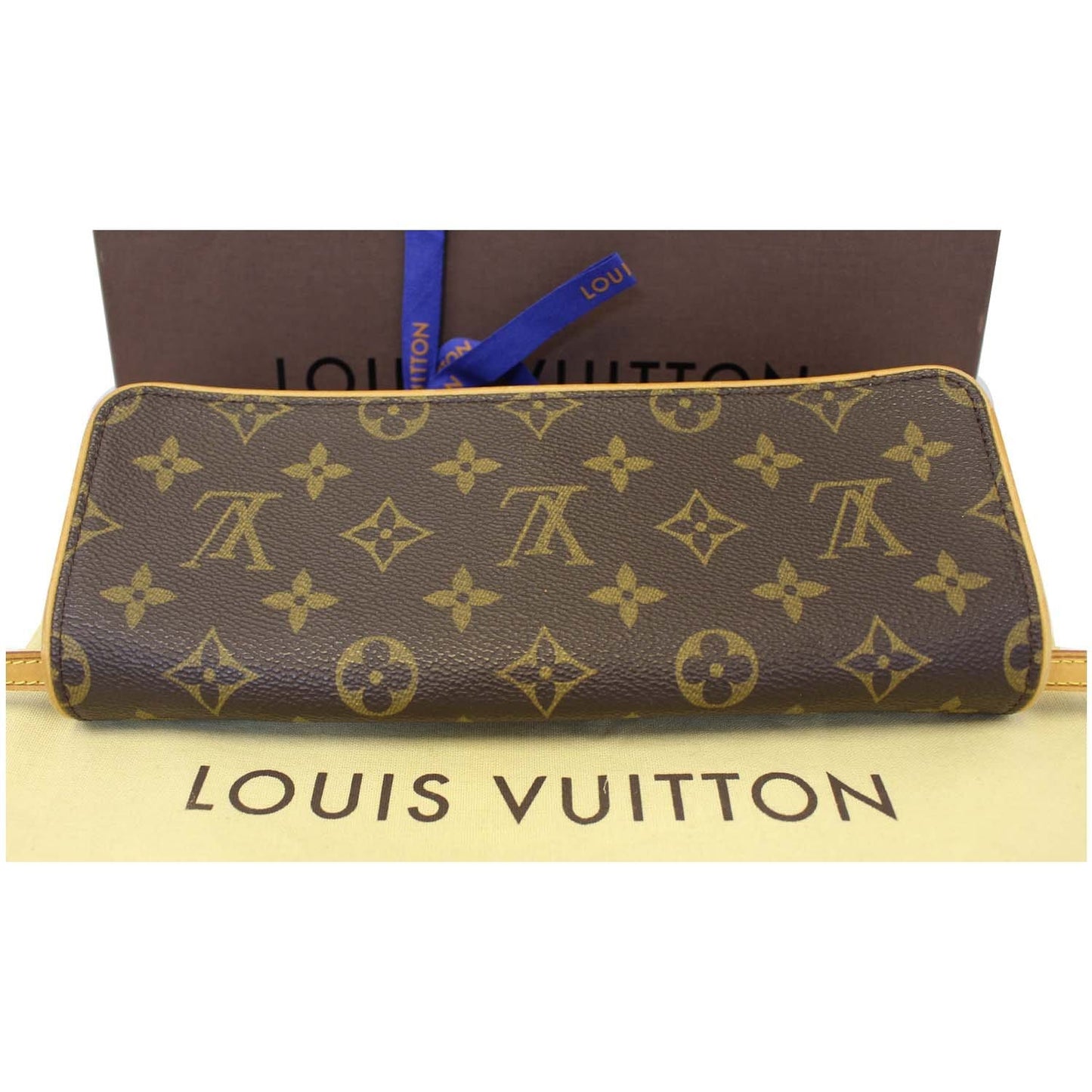 LOUIS VUITTON Pochette Twin GM Monogram Canvas Shoulder Bag Brown