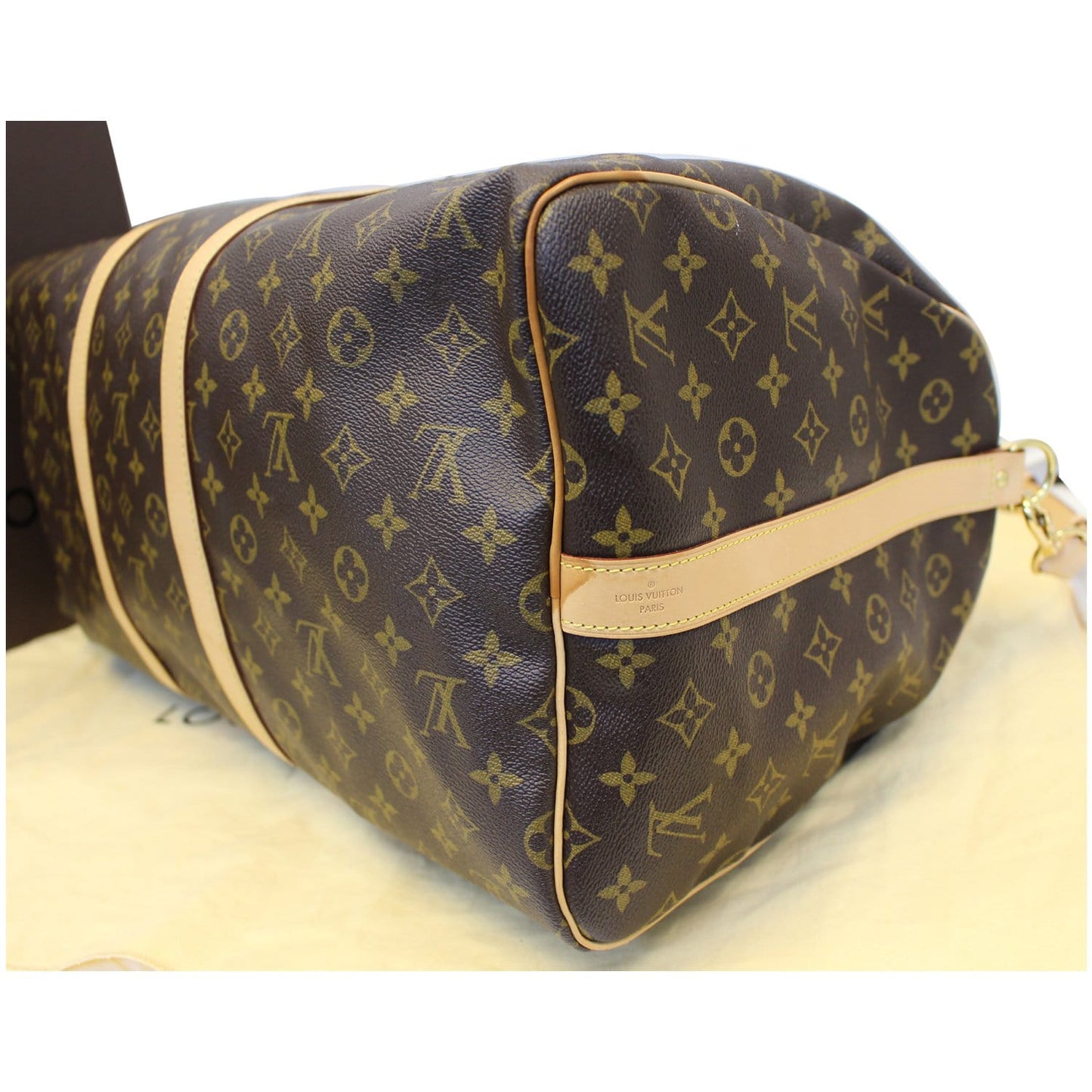 LOUIS VUITTON Keepall Bandouliere 55 Monogram Canvas Travel Bag
