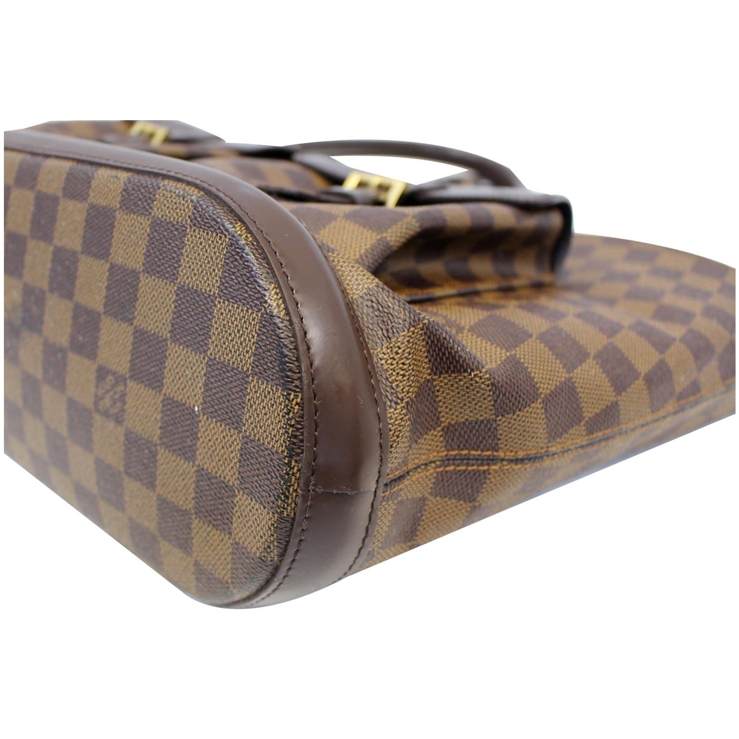 LOUIS VUITTON Manosque GM Damier Ebene Shoulder Bag Brown