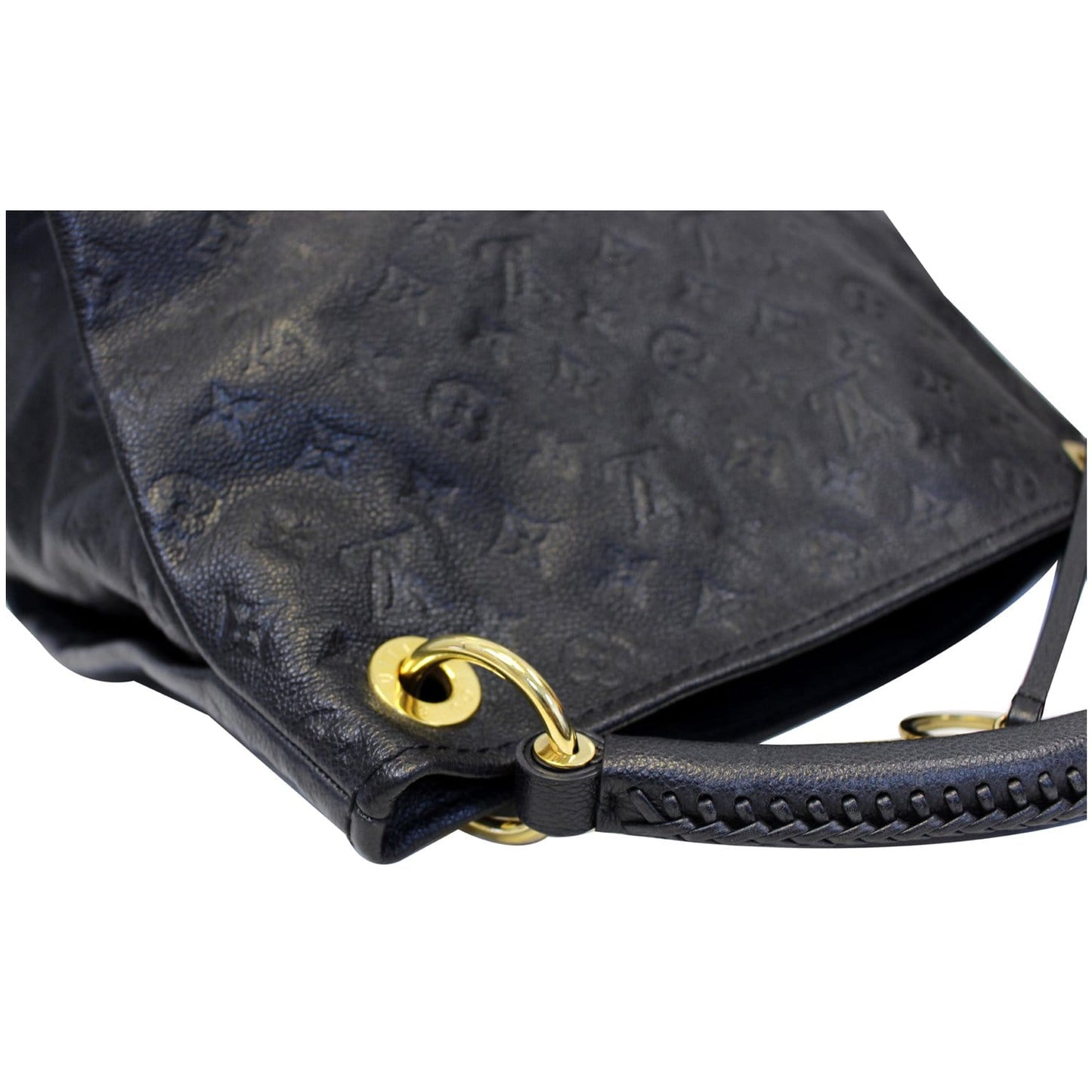 LOUIS VUITTON Artsy MM Empreinte Monogram Shoulder Bag Black