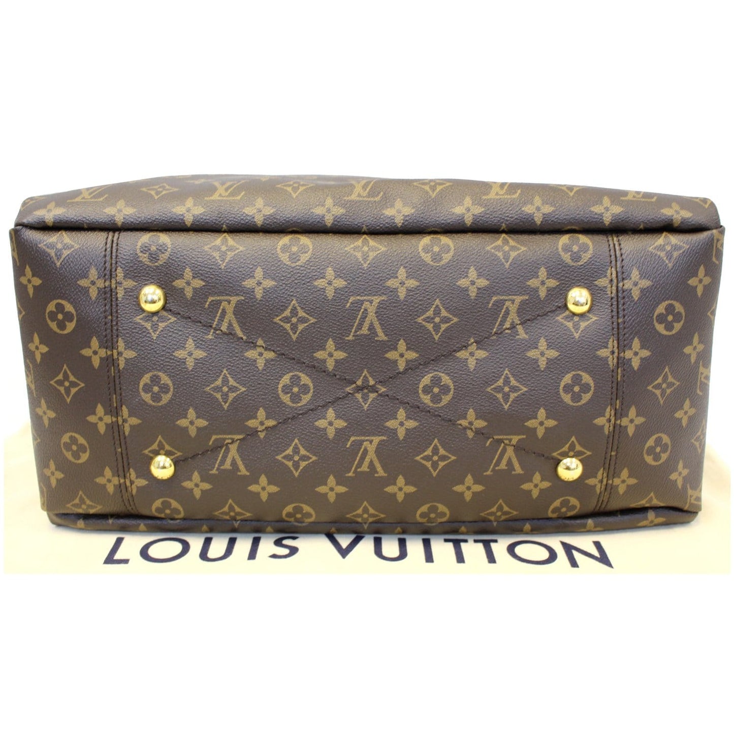 LOUIS VUITTON Artsy MM Monogram Canvas Shoulder Bag Brown