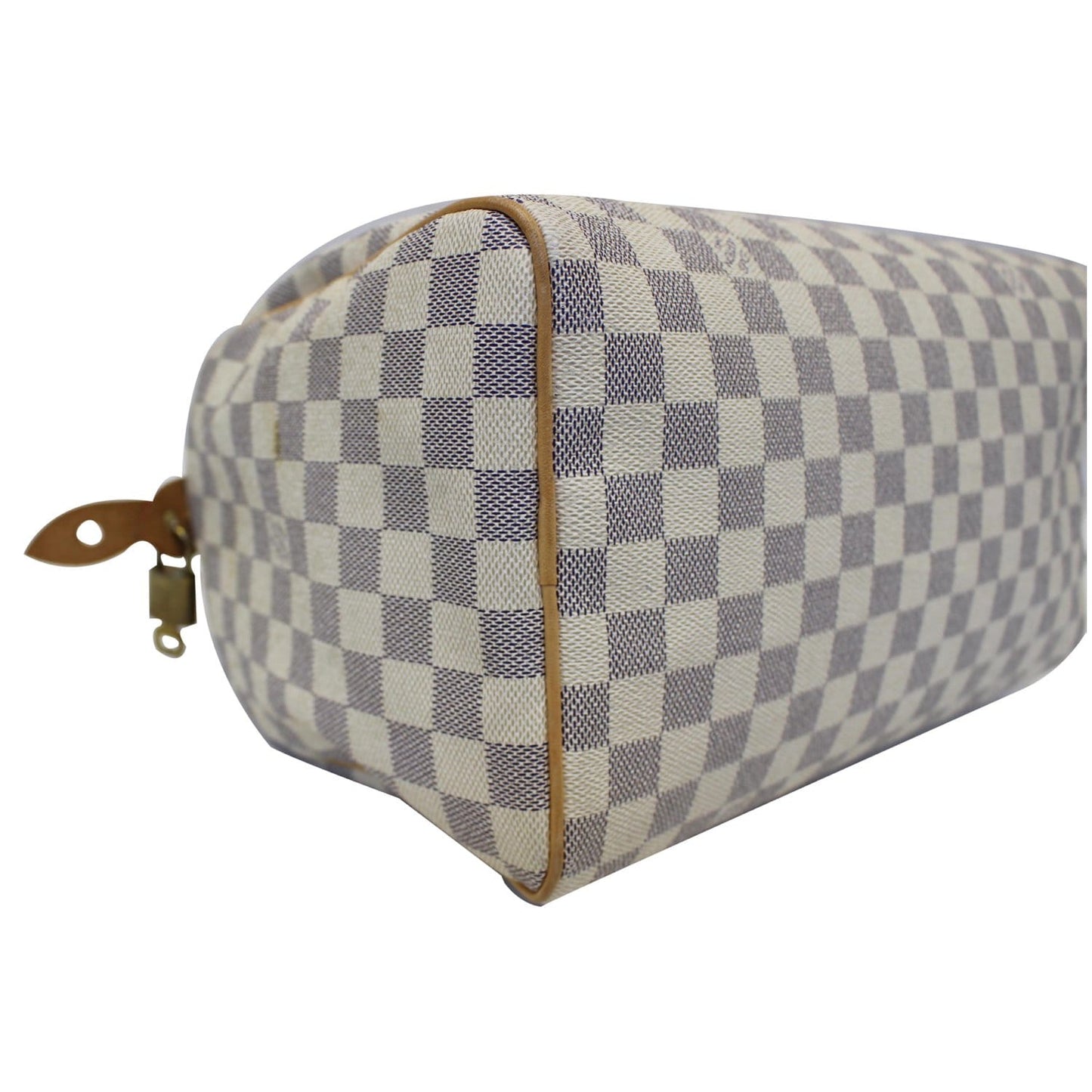 LOUIS VUITTON  Speedy 30 Damier Azur Satchel Handbag White