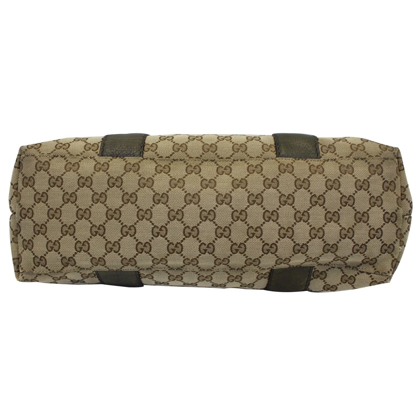GUCCI Bamboo Bar GG Canvas Tote Bag Beige 232947