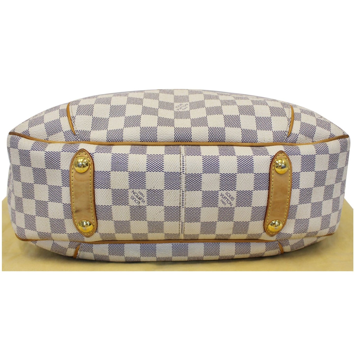 LOUIS VUITTON Galliera PM Damier Azur Shoulder Bag White