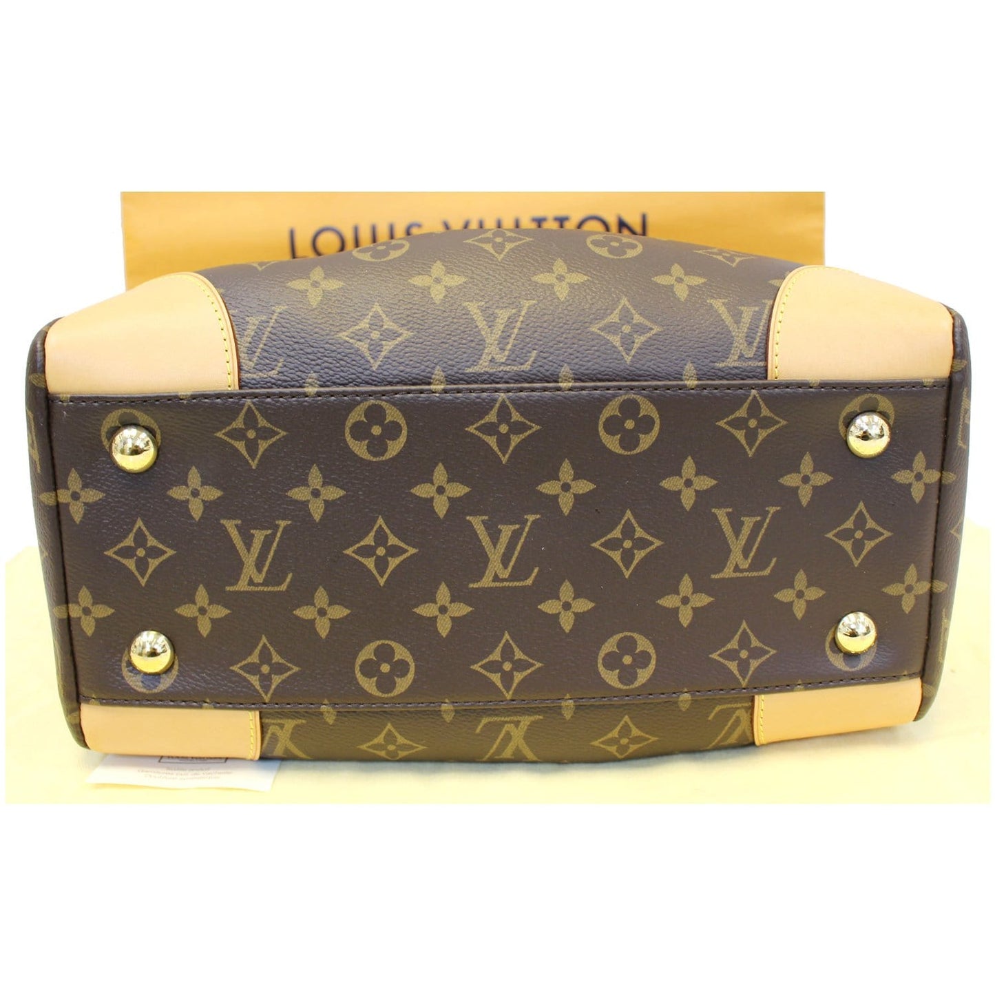 LOUIS VUITTON Segur Monogram Canvas Shoulder Handbag Brown