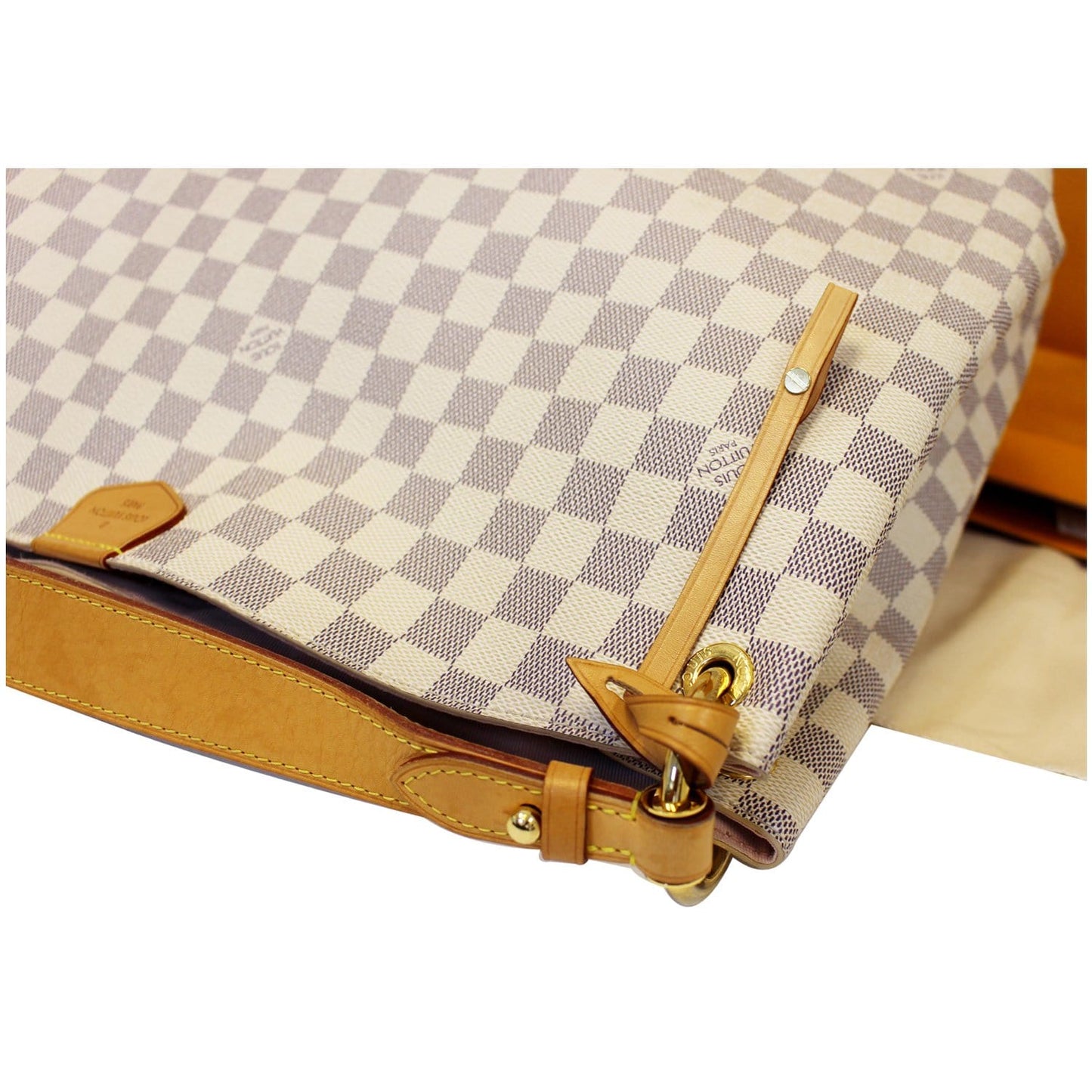 LOUIS VUITTON Graceful MM Damier Azur Shoulder Bag