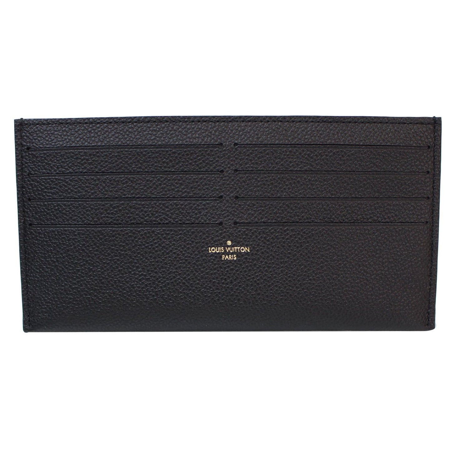 LOUIS VUITTON Pochette Felicie Empreinte Leather Crossbody Bag Black