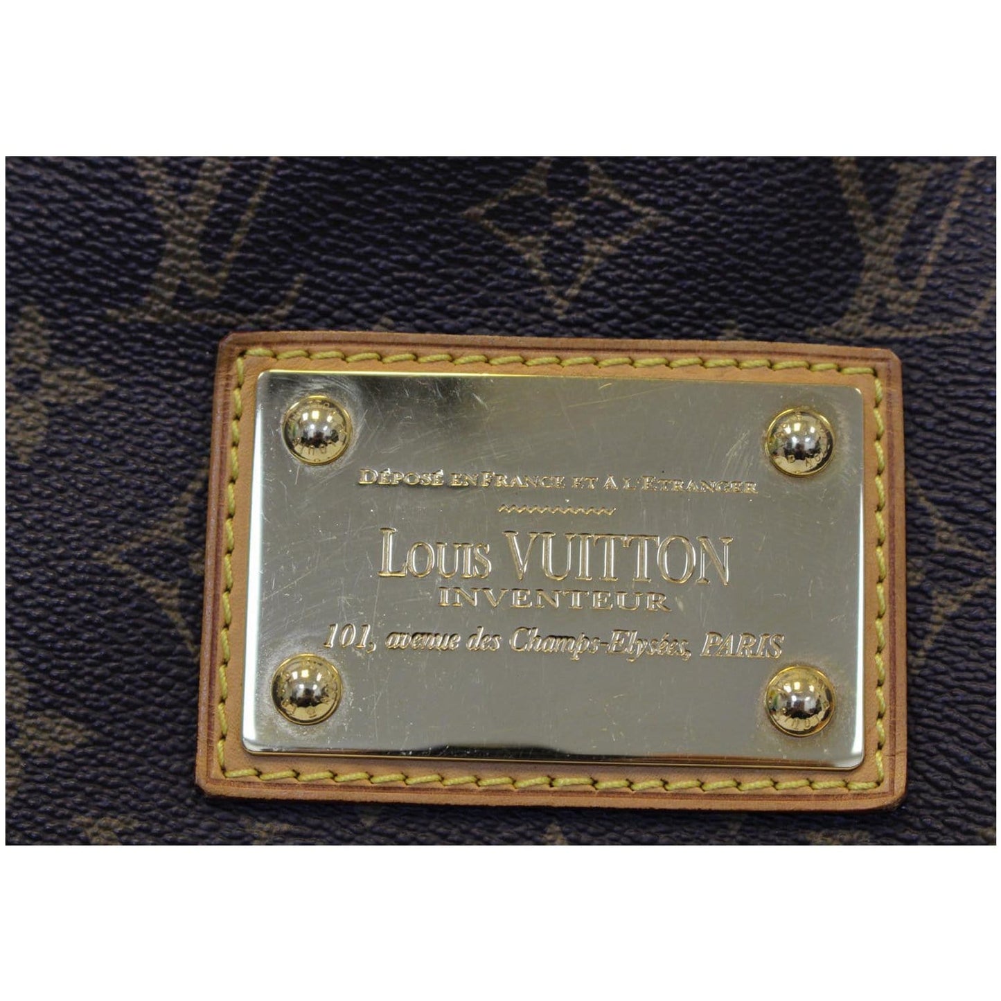 LOUIS VUITTON Galliera PM Monogram Canvas Shoulder Handbag Brown