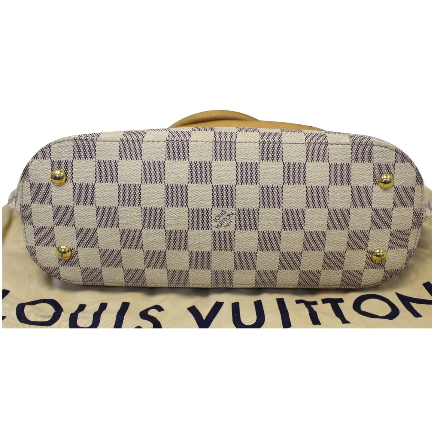 LOUIS VUITTON Girolata Damier Azur Shoulder Bag White