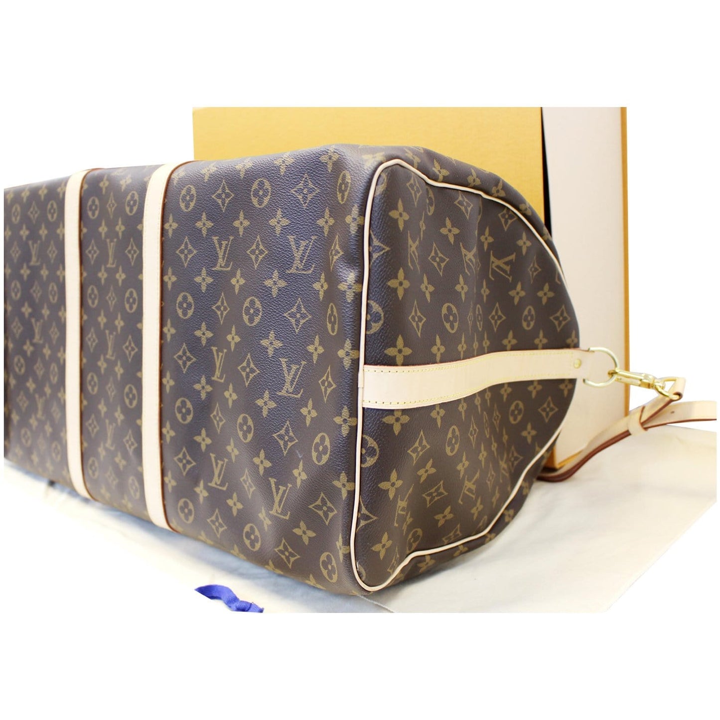 LOUIS VUITTON Keepall 60 Bandouliere Monogram Canvas Travel Bag