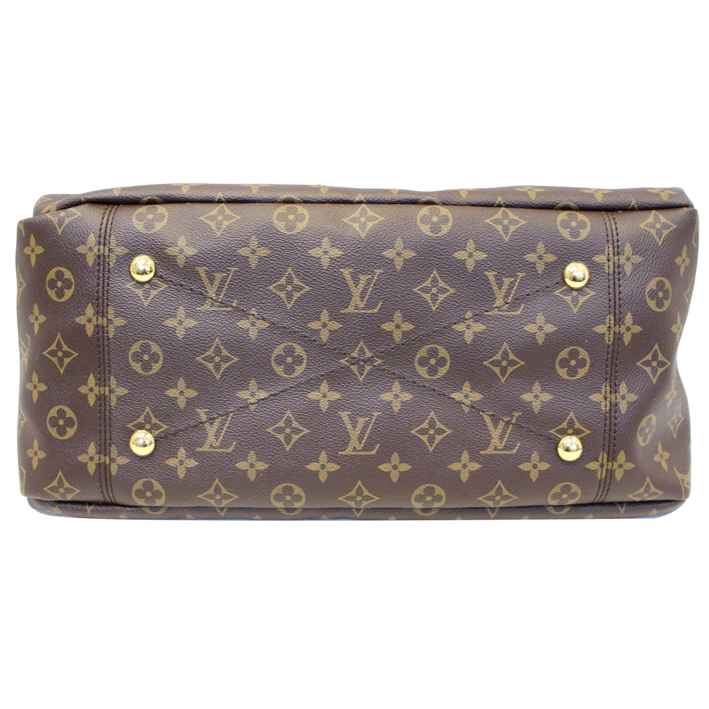 LOUIS VUITTON Artsy MM Monogram Canvas Shoulder Bag Brown