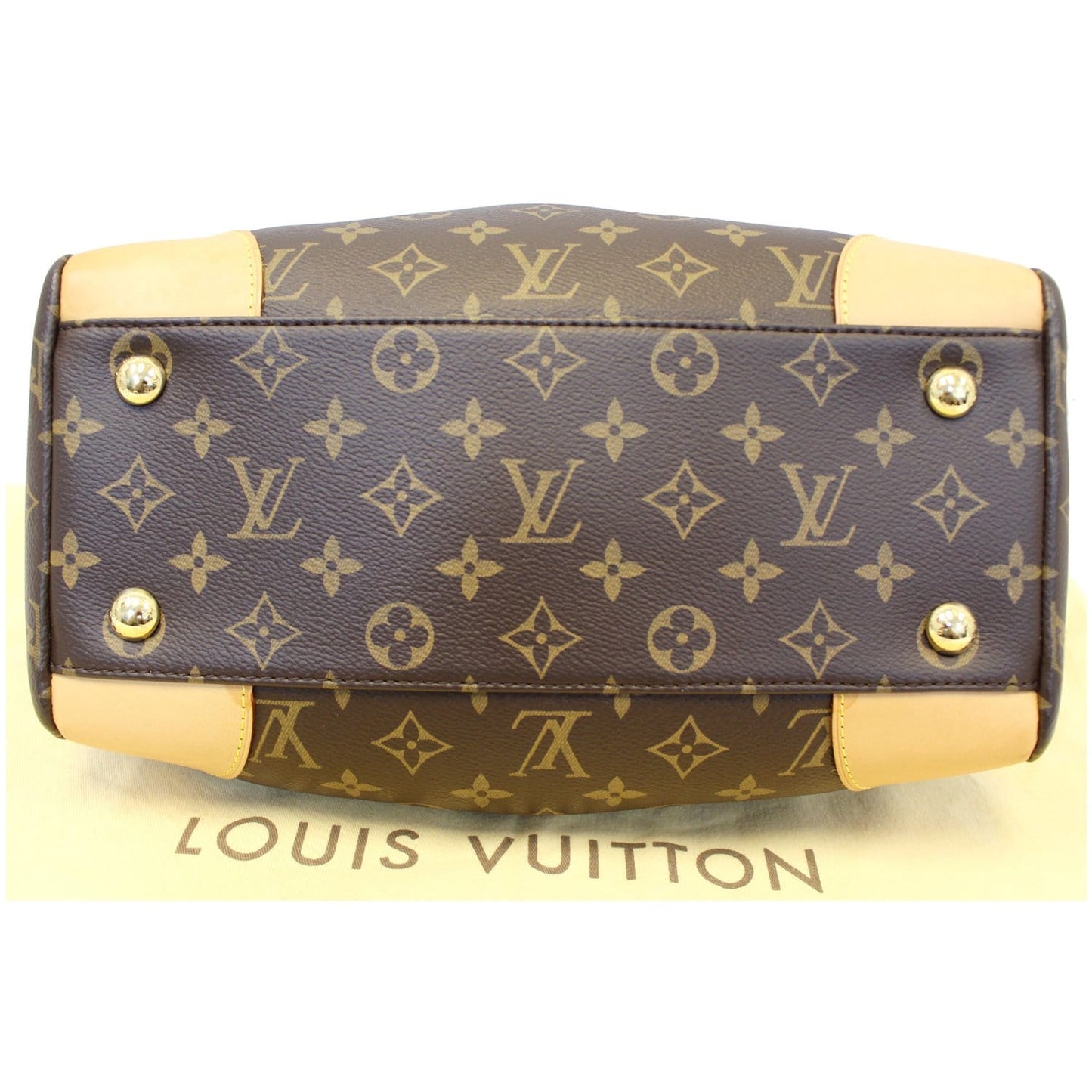 LOUIS VUITTON Segur Monogram Canvas Shoulder Handbag Brown