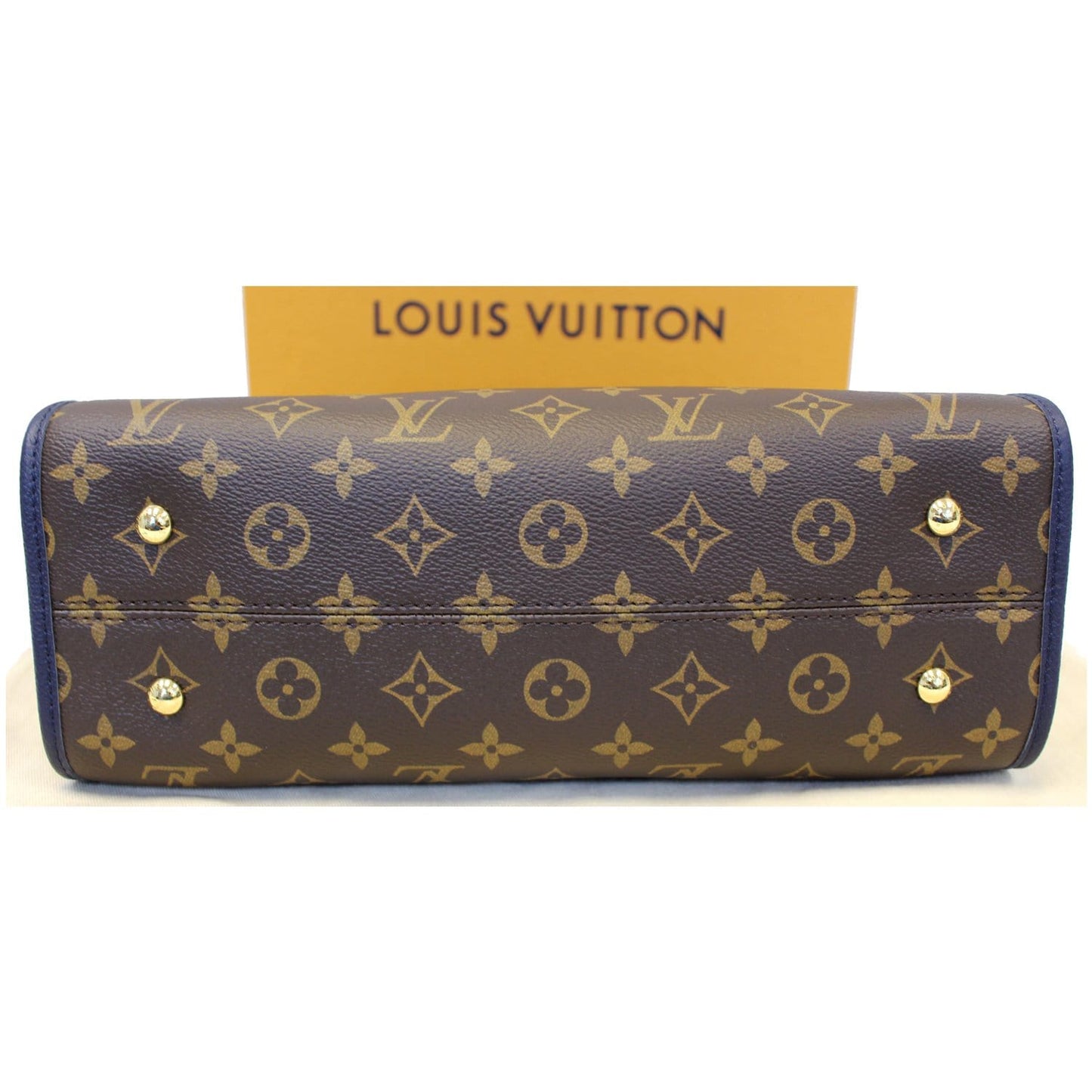 LOUIS VUITTON Popincourt PM Monogram Canvas Shoulder Bag Brown/Marine