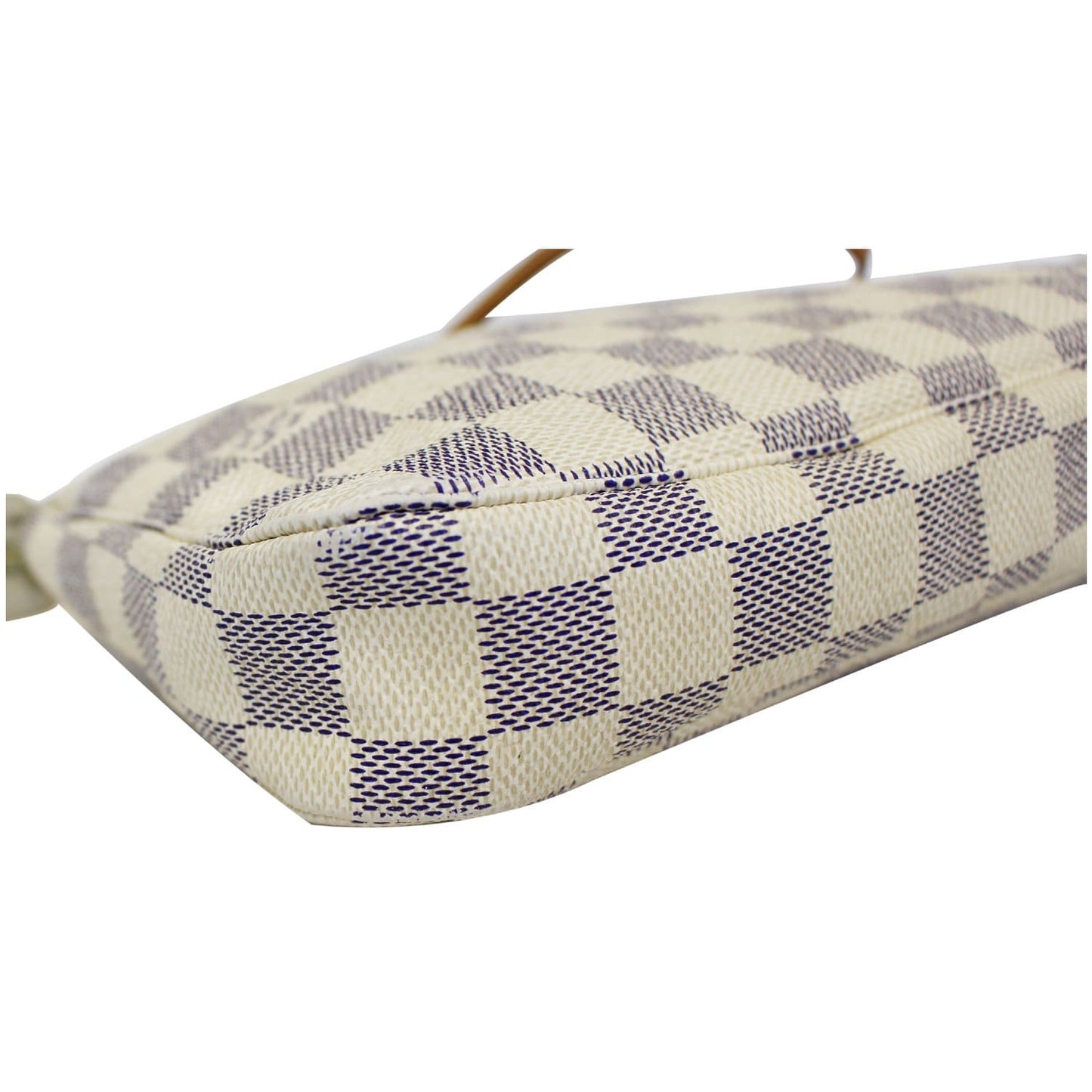LOUIS VUITTON Pochette Accessoires Damier Azur Pouch White