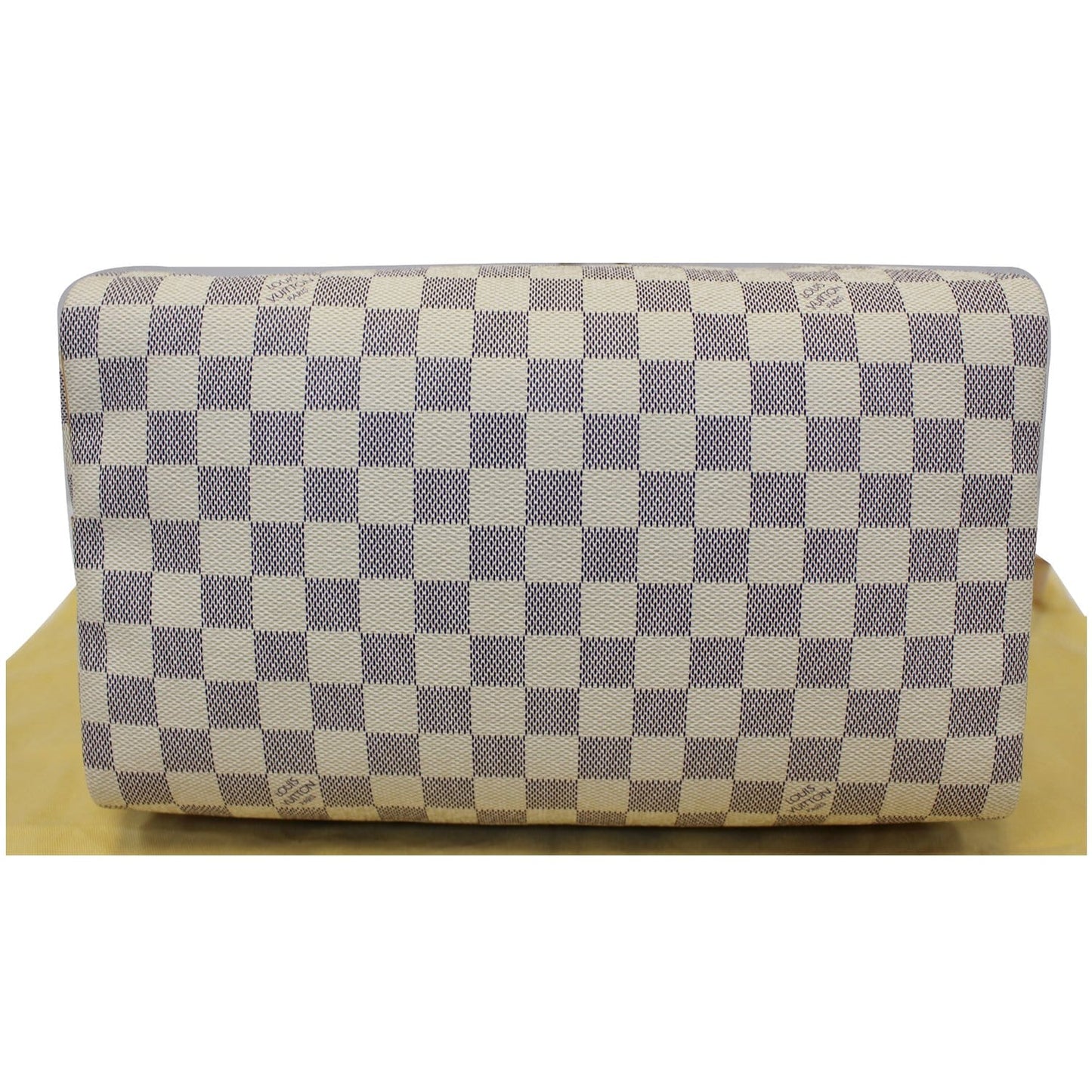 LOUIS VUITTON Speedy 30 Bandouliere Damier Azur Shoulder Bag White