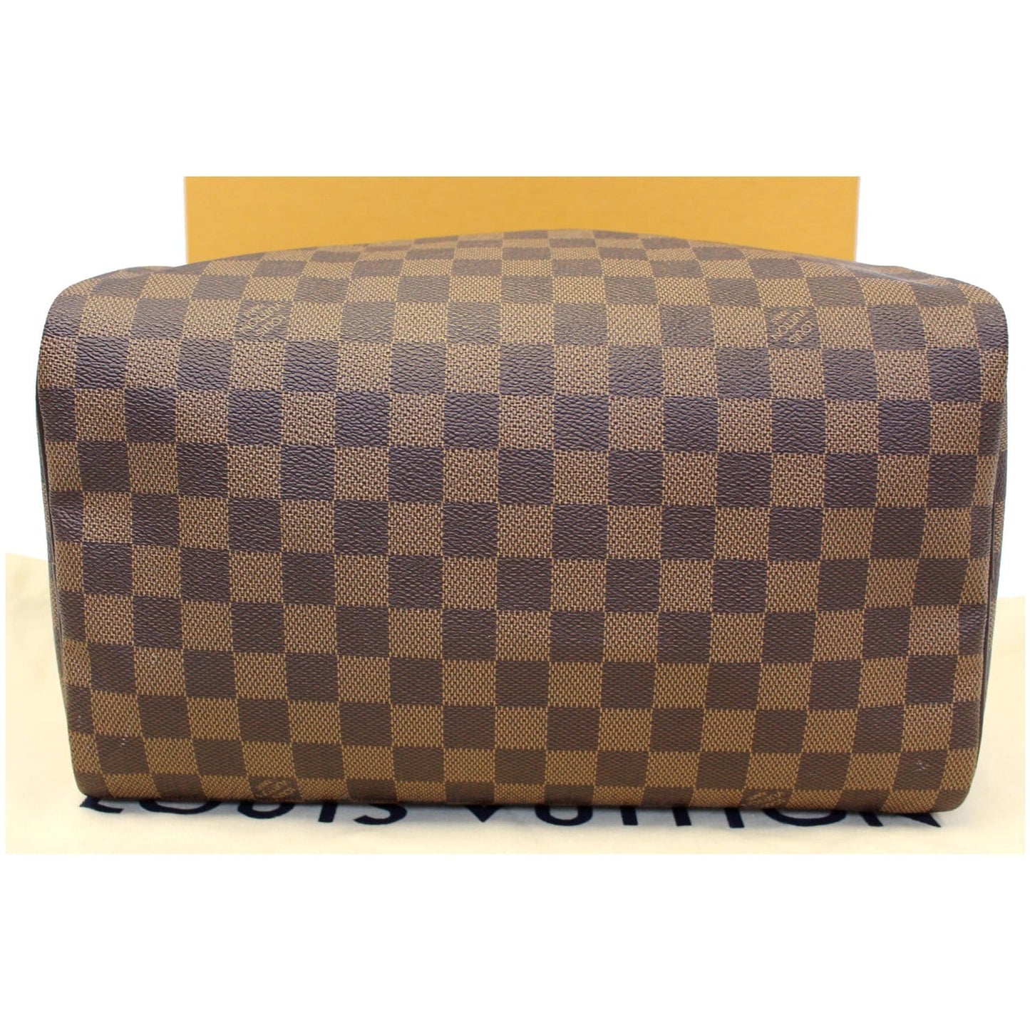 Louis Vuitton Speedy 30 Damier Ebene Satchel Bag Brown