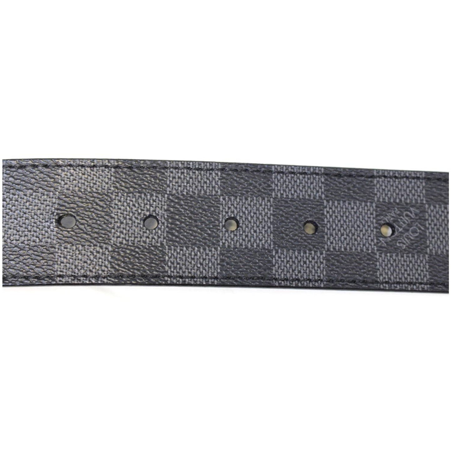 LOUIS VUITTON Damier Graphite LV Initiales Belt