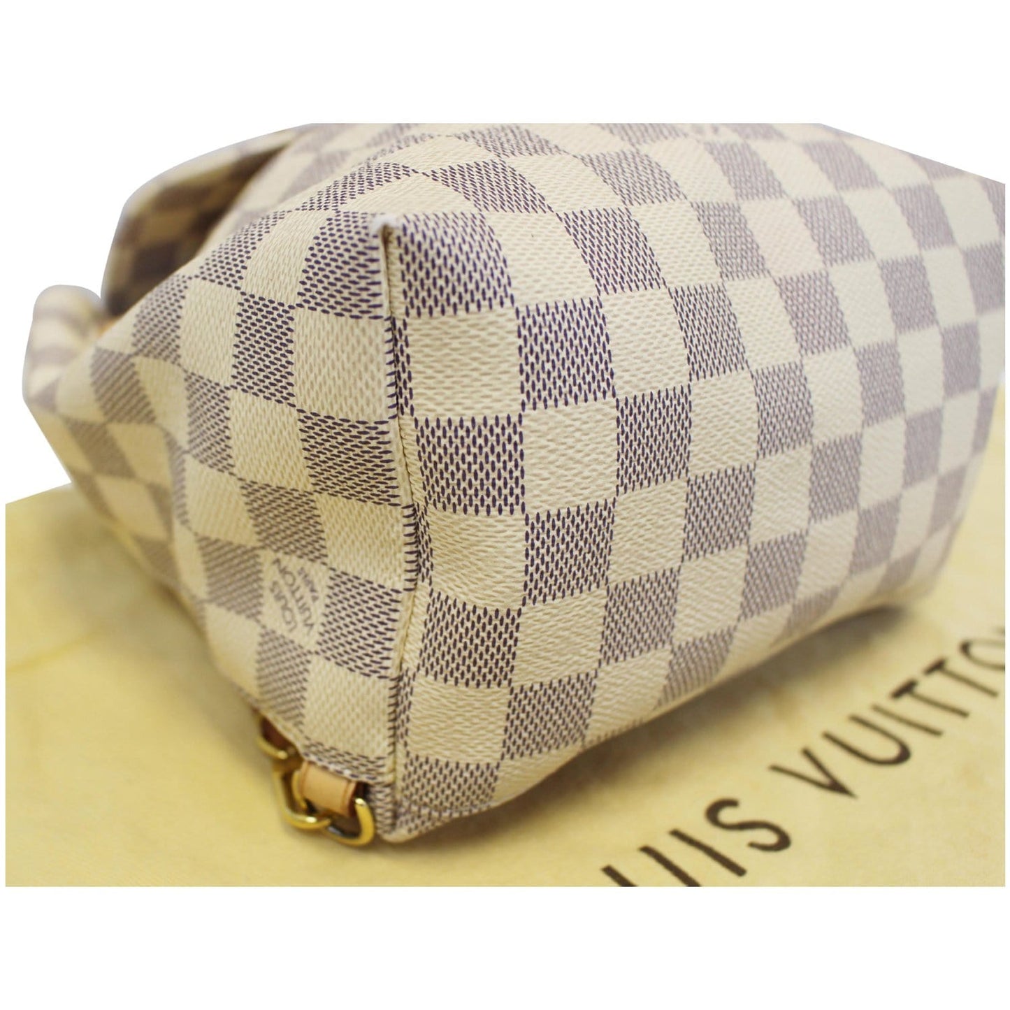 LOUIS VUITTON Sperone BB Damier Azur Backpack Bag White