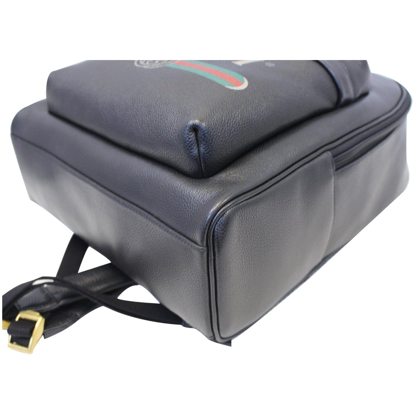 GUCCI Print Leather Backpack Bag Black 547834