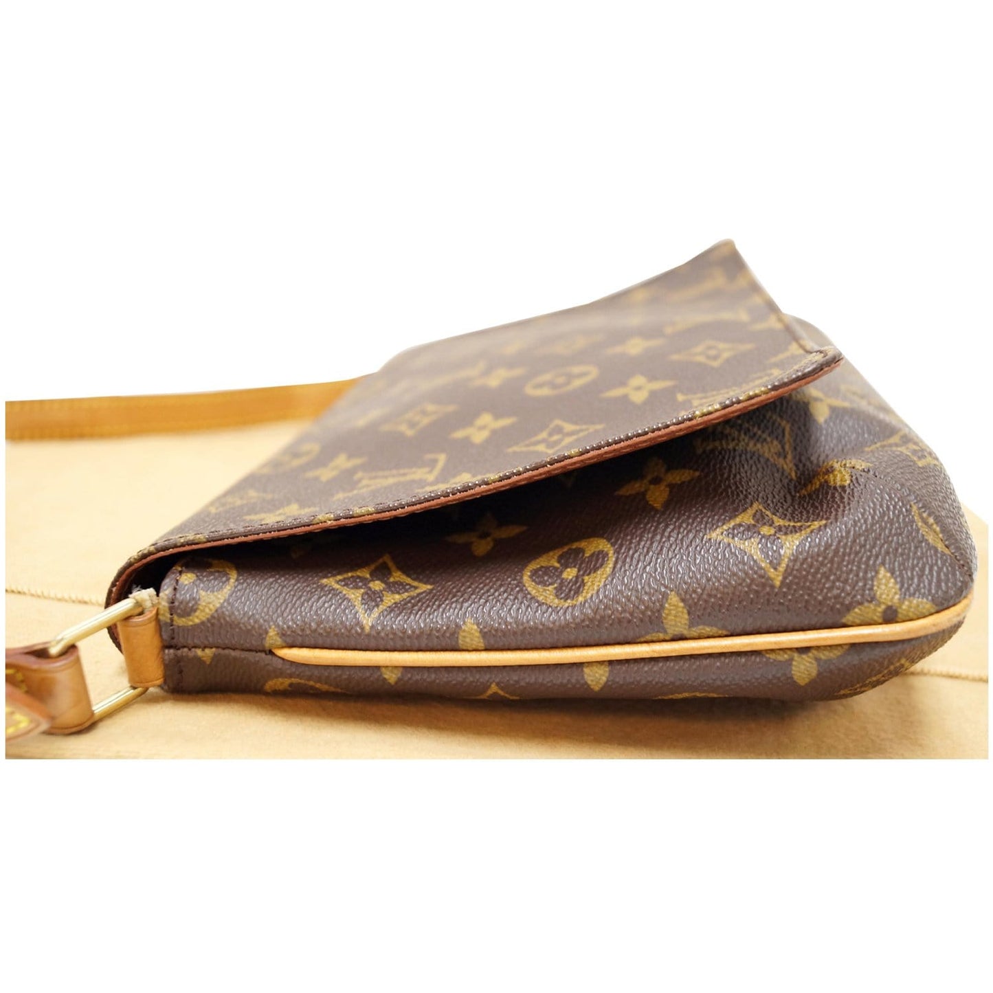 LOUIS VUITTON Musette Tango Monogram Canvas Short Strap Shoulder Bag Brown