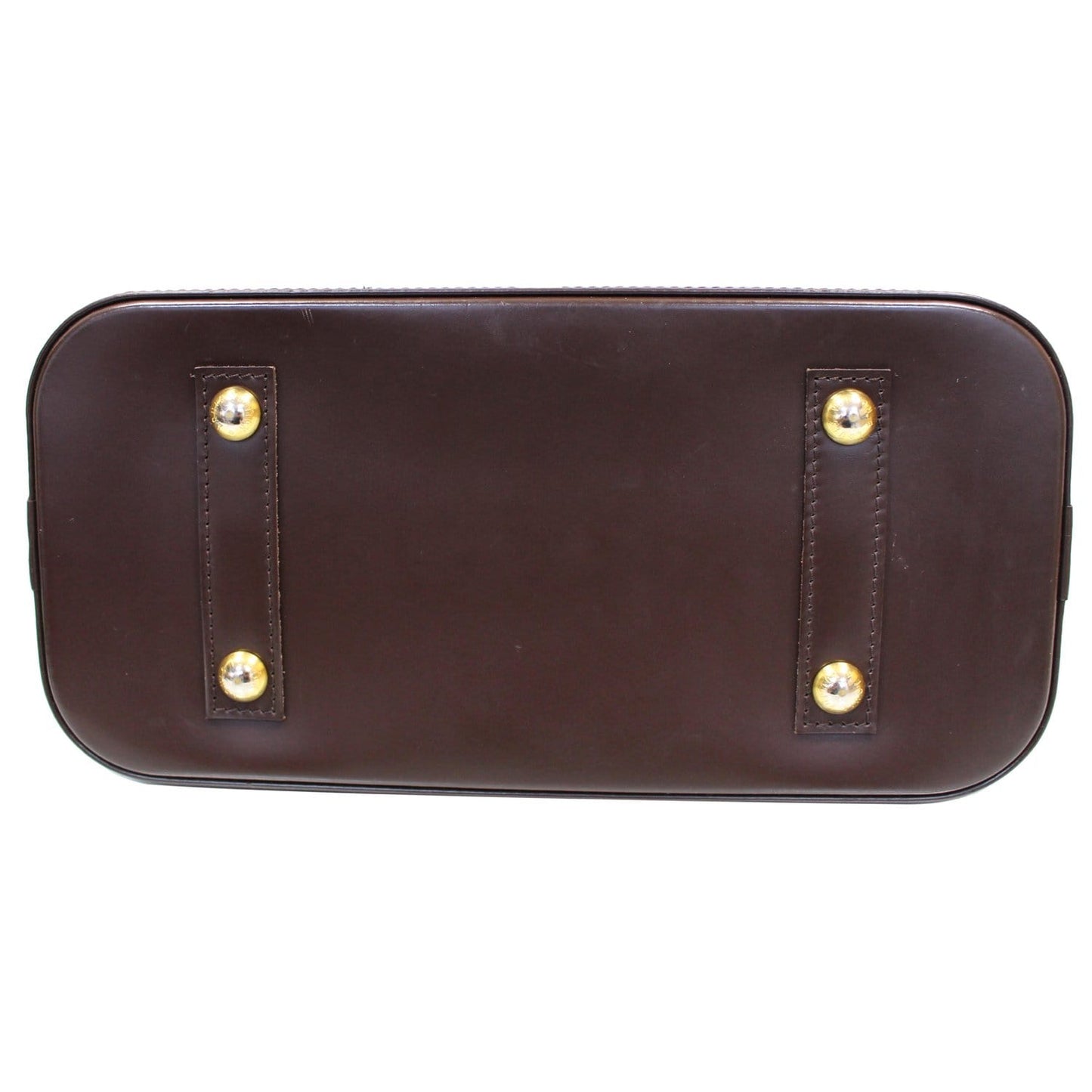 LOUIS VUITTON Alma PM Damier Ebene Satchel Bag Brown