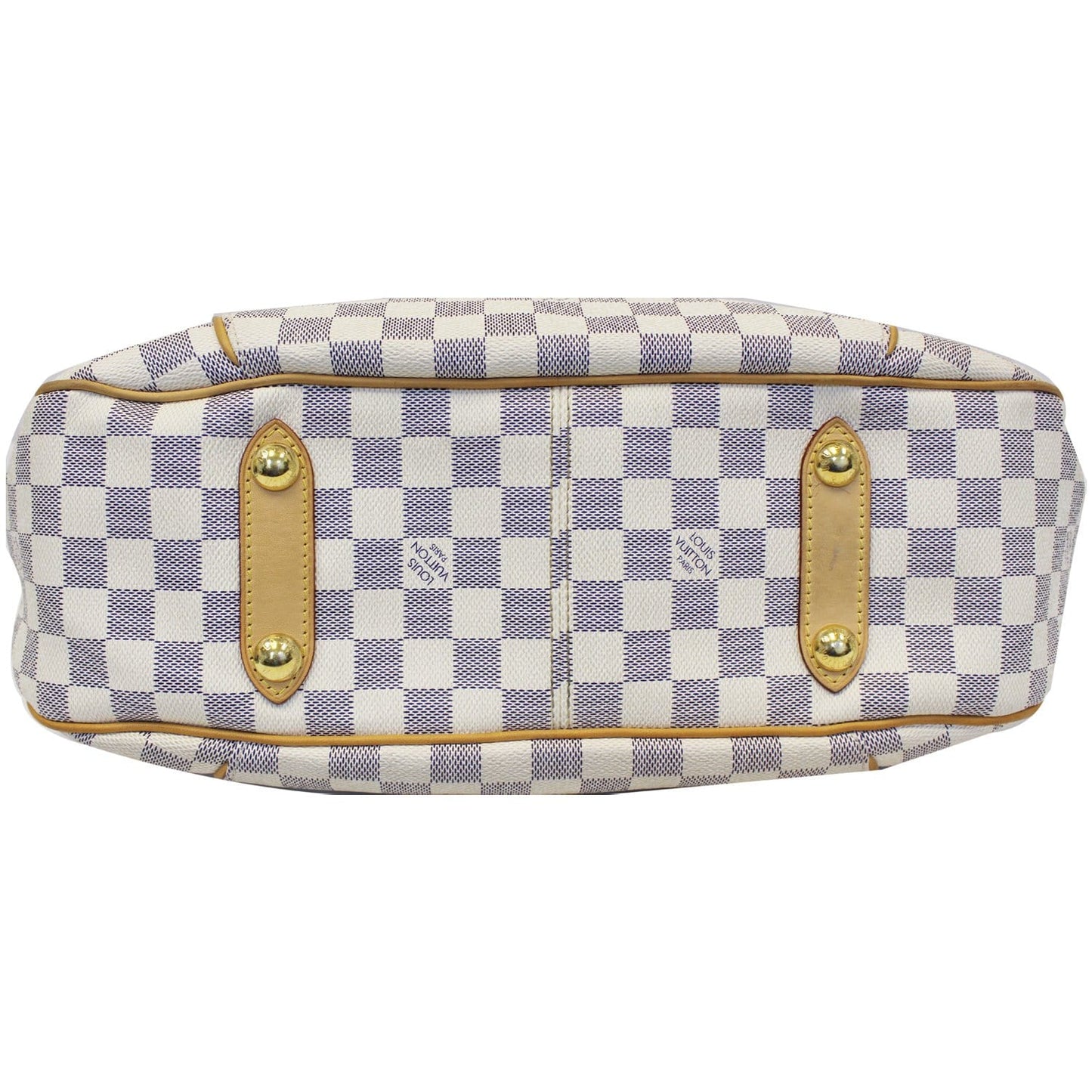 LOUIS VUITTON Galliera PM Damier Azur Shoulder Bag White
