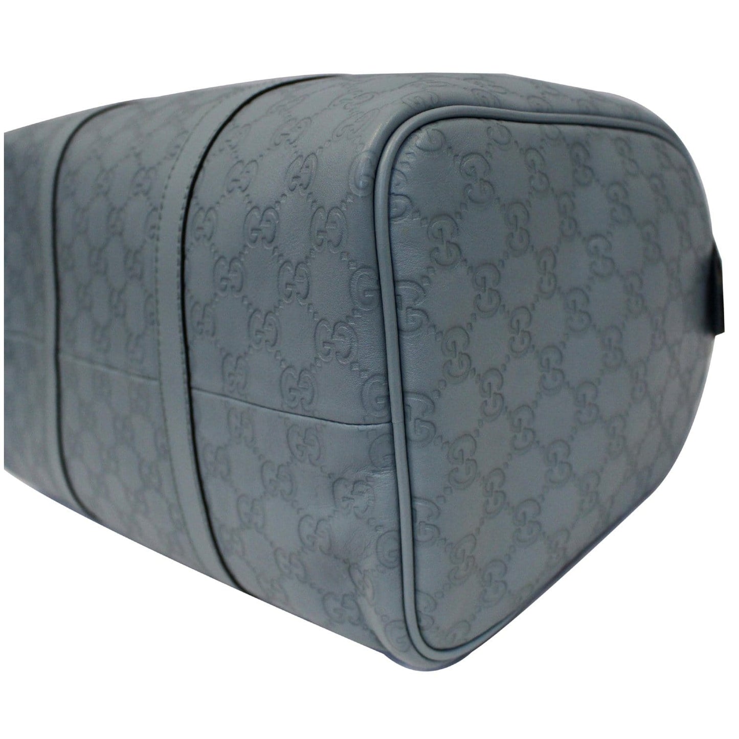 GUCCI Medium Joy Guccissima Leather Boston Bag Turquoise