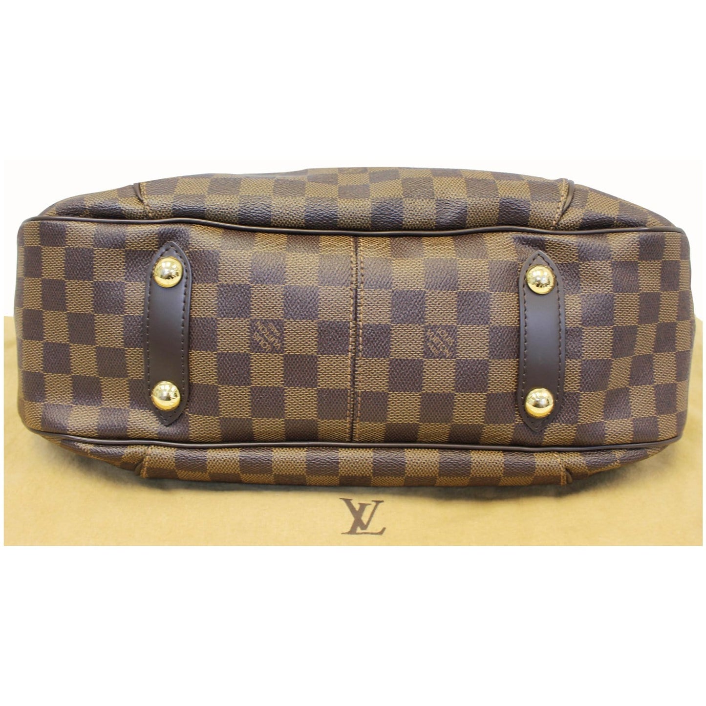 LOUIS VUITTON Galliera PM Damier Ebene Shoulder Bag Brown
