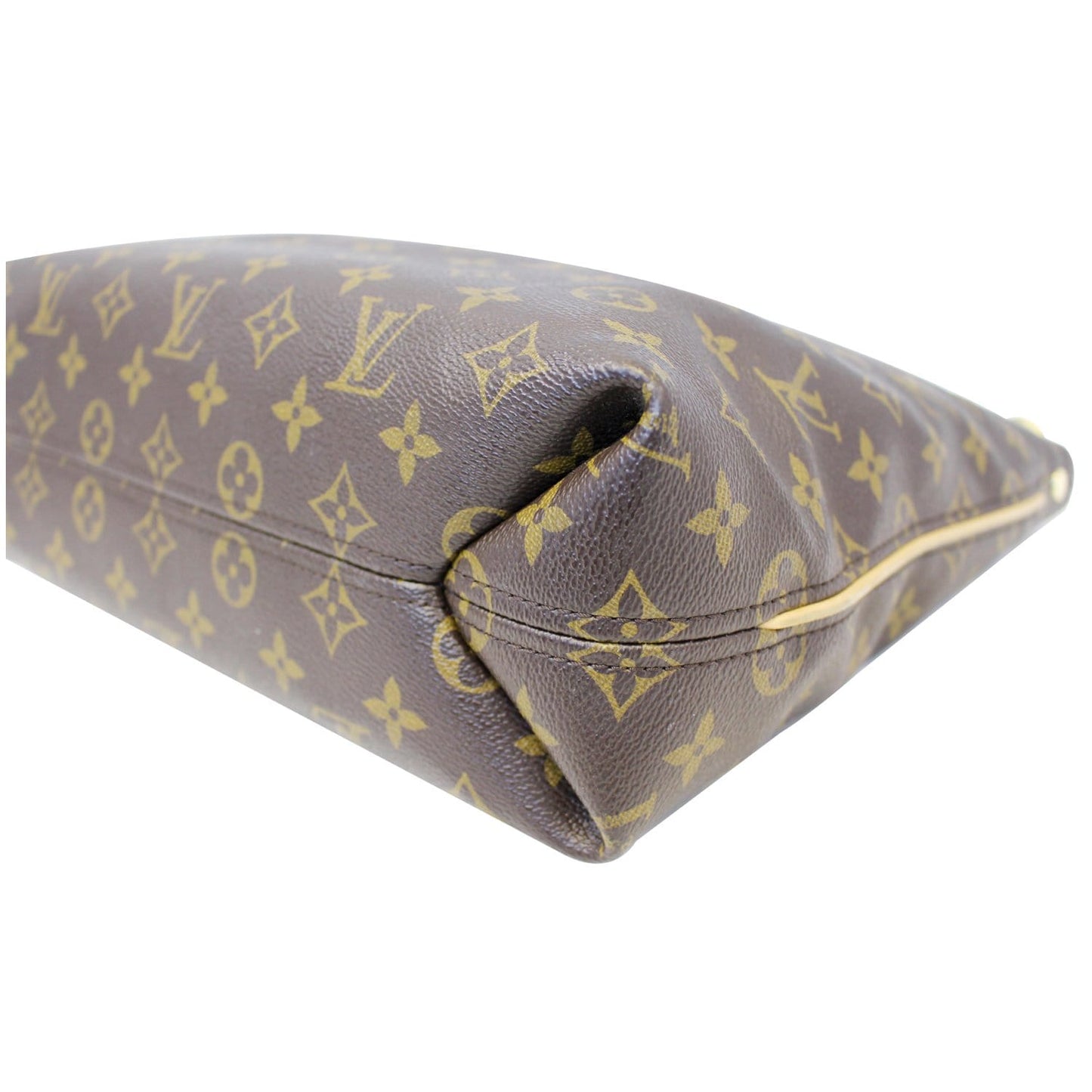 LOUIS VUITTON Sully PM Monogram Canvas Shoulder Bag Brown