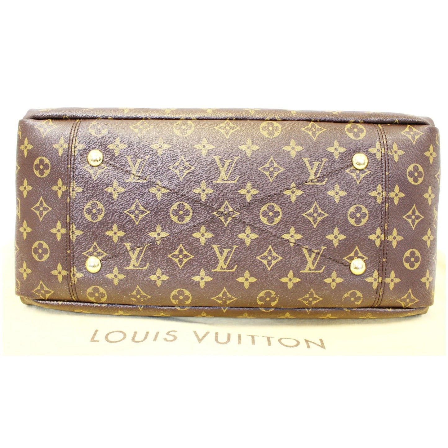 LOUIS VUITTON Artsy MM Monogram Canvas Shoulder Bag Brown