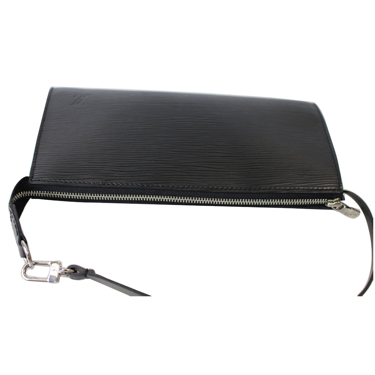 LOUIS VUITTON Pochette Accessoires Epi Leather Pouch Black