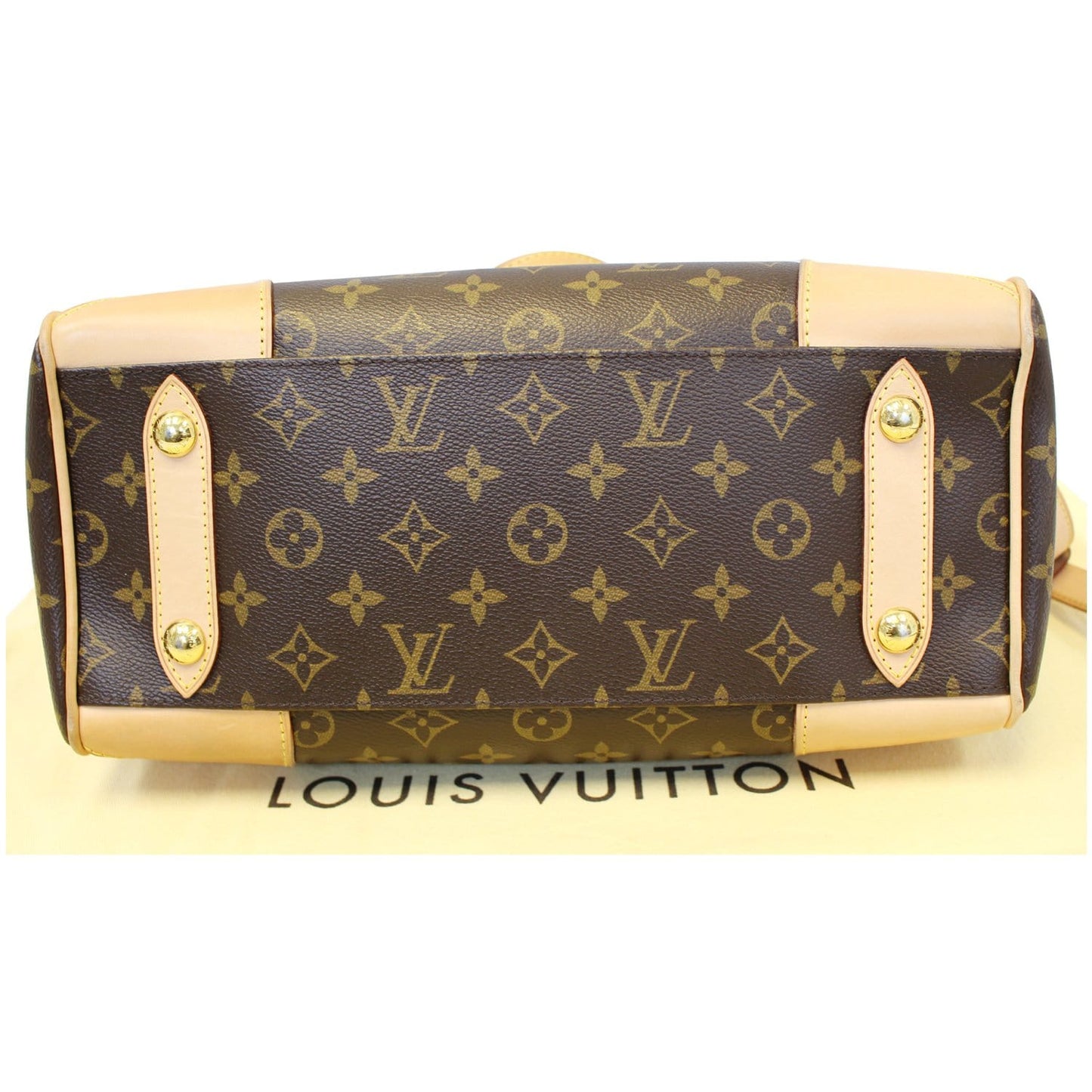 LOUIS VUITTON Retiro PM Monogram Canvas Shoulder Bag Brown